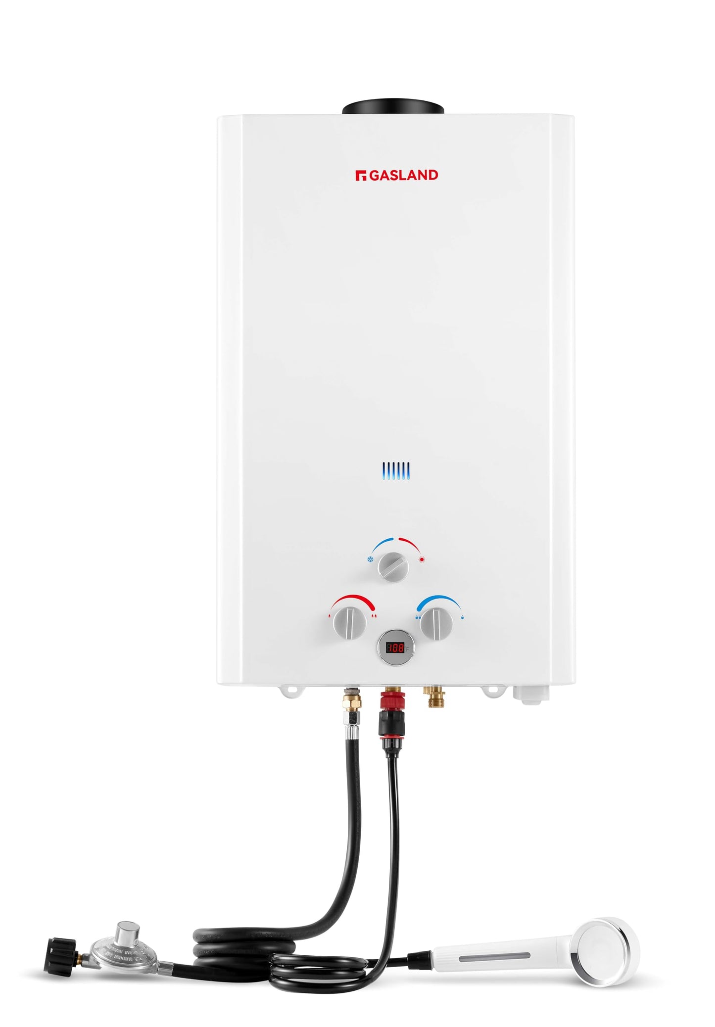 GASLAND 5.28 GPM Outdoor Tankless Liquid Propane Water Heater,136,000 BTU High Efficiency On Demand Hot Water Heater for Large Group, Off Grid, Mobile Home, Outdoor Kitchen, BE528