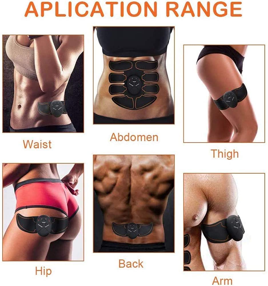 Fitness Belt Abs Stimulator Muscle Training Fitness Workout Equipment Ab Core Toner Belt for Abdominal/Arm/Leg for Home Use