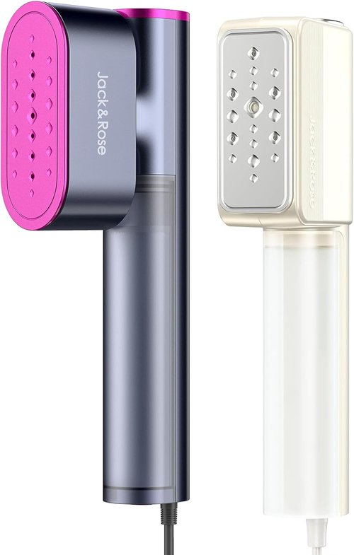 Jack & Rose Travel Steamer - Portable Clothes Steamer Heats Up in 15 Seconds | 110-220V
