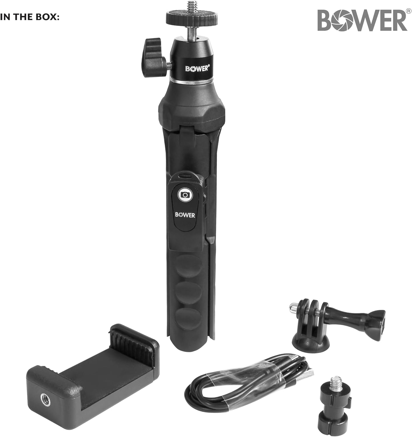 Bower 6-in-1 Multipod Tripod Selfie Stick with Remote Shutter for Smartphones