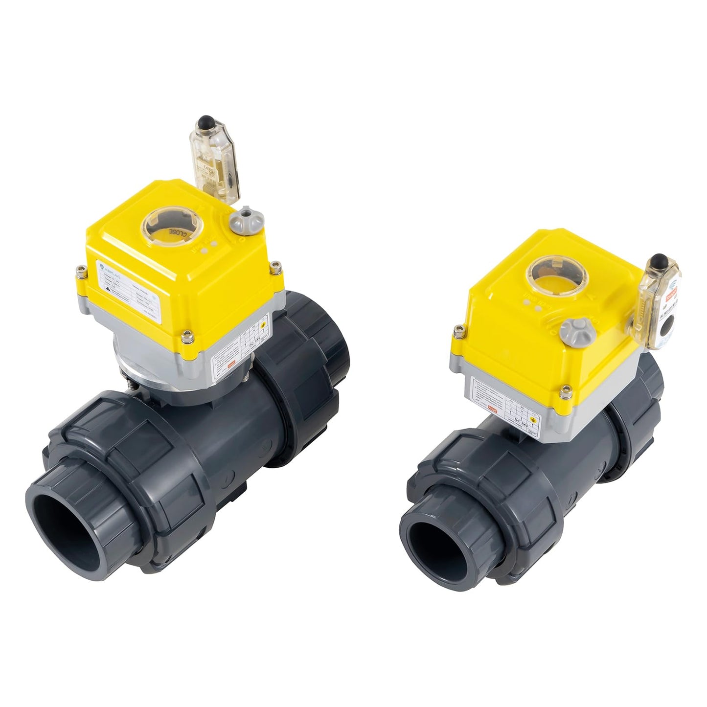 ABPLAG Smart WiFi Water Valve - 2.0-inch Electric Ball Valve with DC24V Actuator/AC110V-230V Power Adapter, TUYA-APP Control, Timed Automatic Shutdown of Home/Industrial Pipes