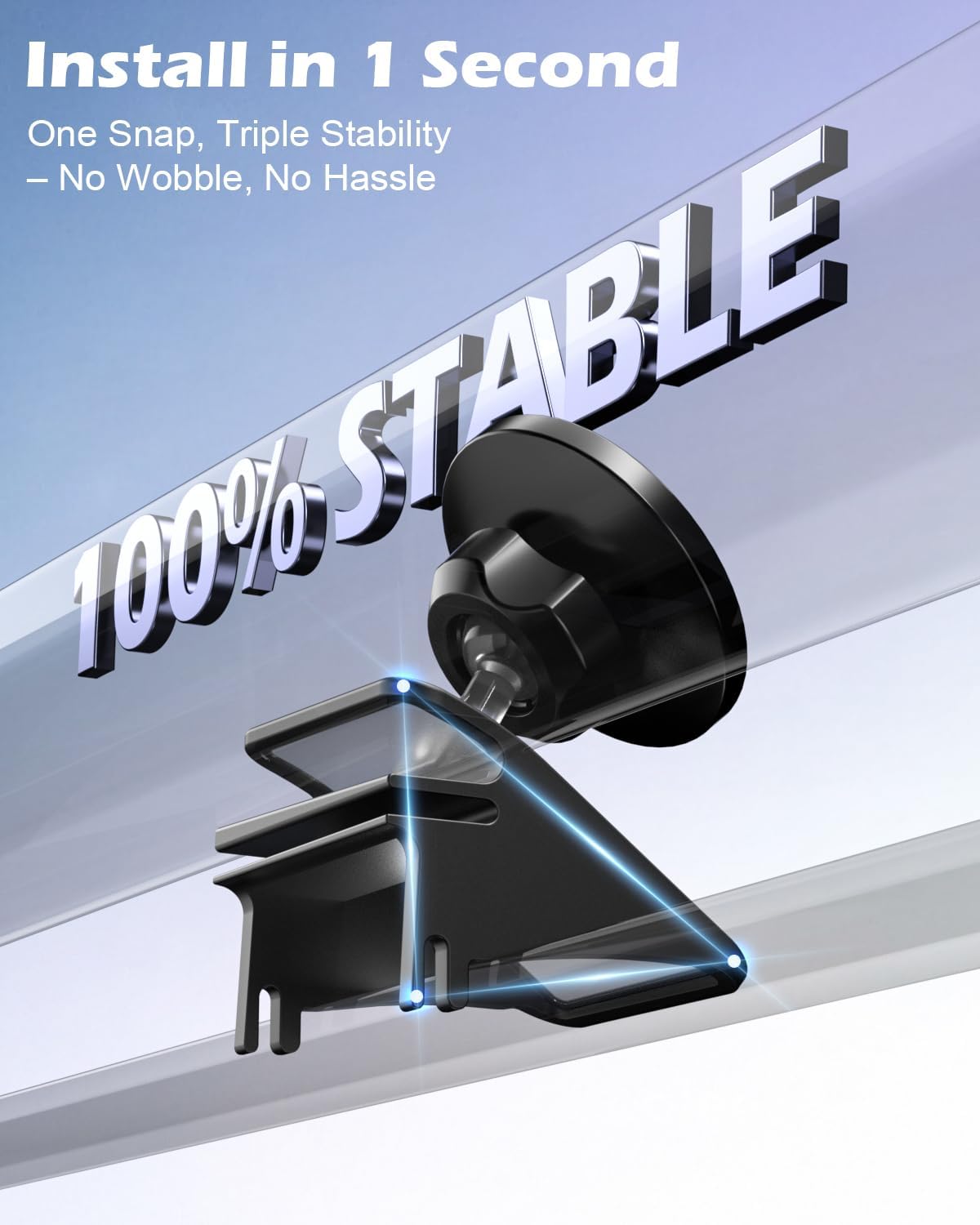 CloudValley 3 360 2025, 17/16/15/14/13/12 Magnetic Phone Mount for Tesla Model Highland Model Y Juniper, Strong Grip