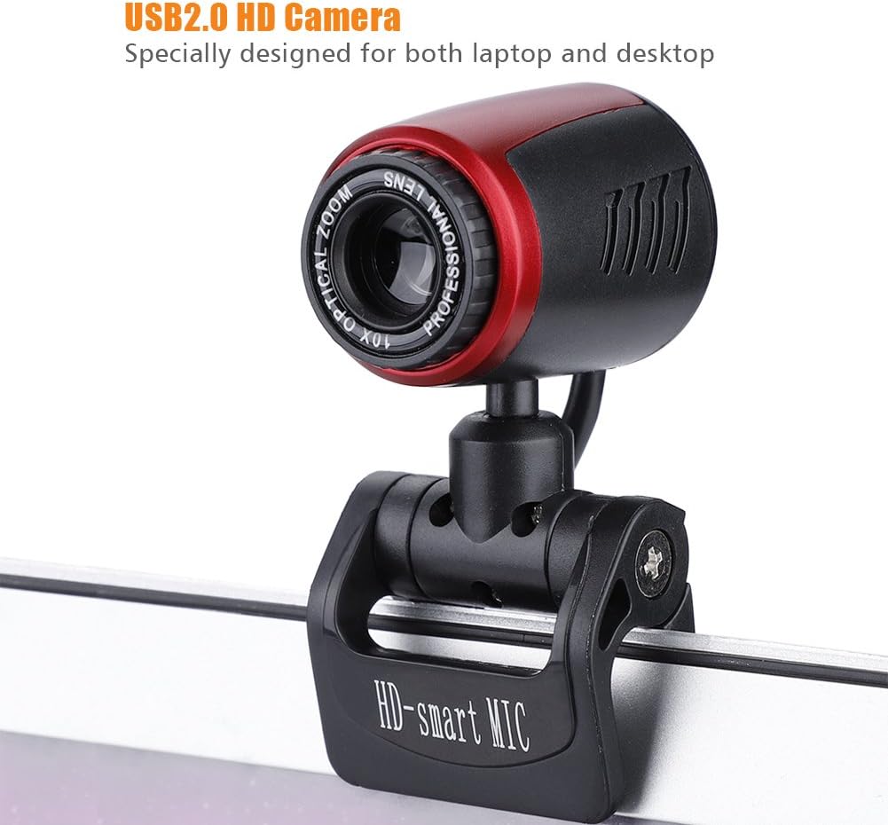 Mugast 16MP 360 60 USB Webcam with Microphone, Web Camera with Rotation of Horizontal and Vertical for Both Laptop