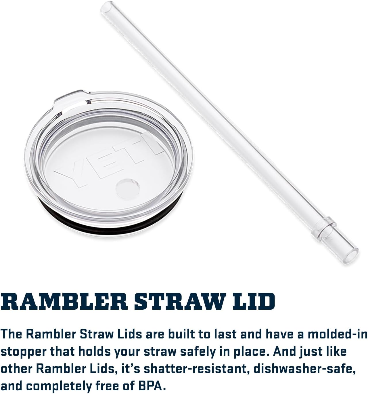 YETI Rambler 20 oz Tumbler Set - Includes MagSlider Tumbler & Straw Lid in Navy Color