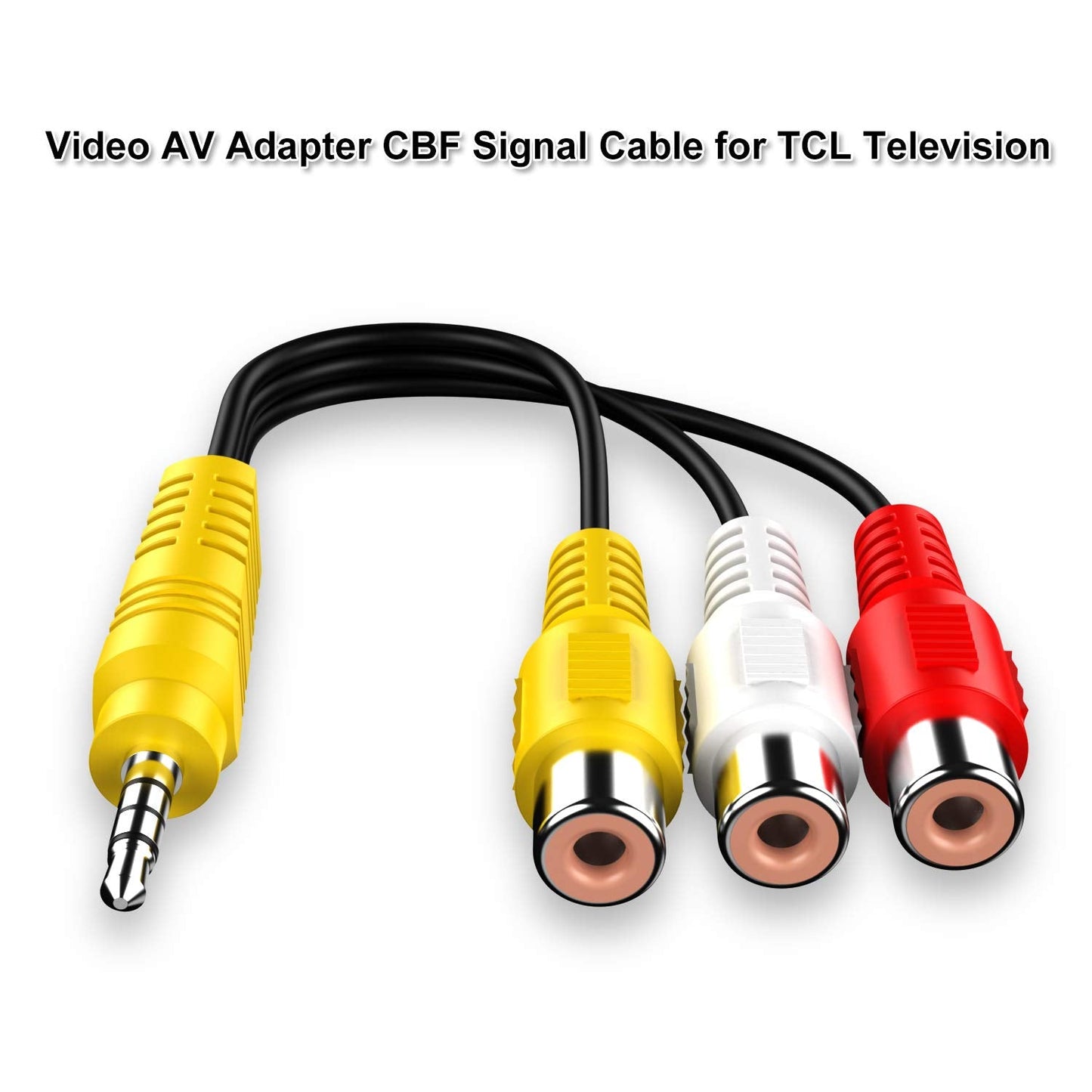 BERLAT 3 23CM/9in Video AV Component Adapter Cable Replacement for TCL TV, RCA to AV Input Adapter
