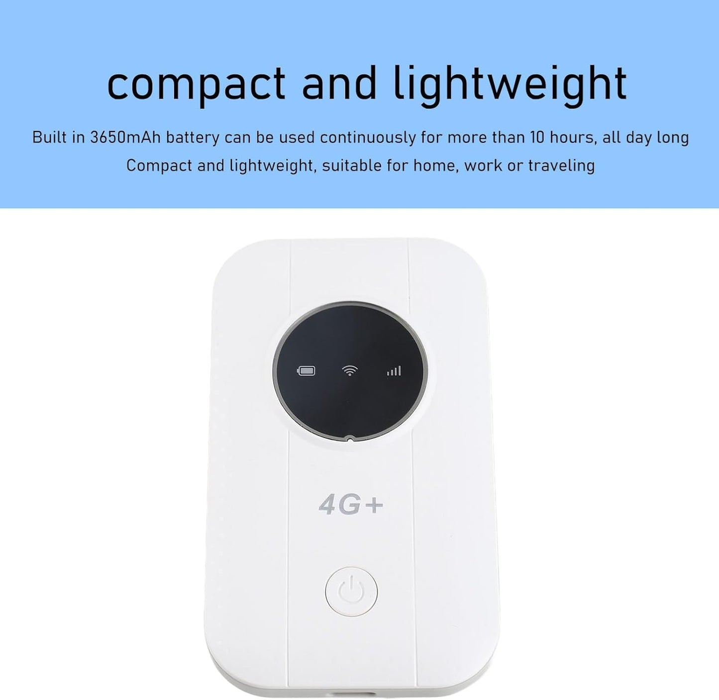 Yoidesu 4G 300Mbps 10 LTE Mobile Hotspot, Professional Portable Travel Routers SIM Card, High Speed Unlocked Router