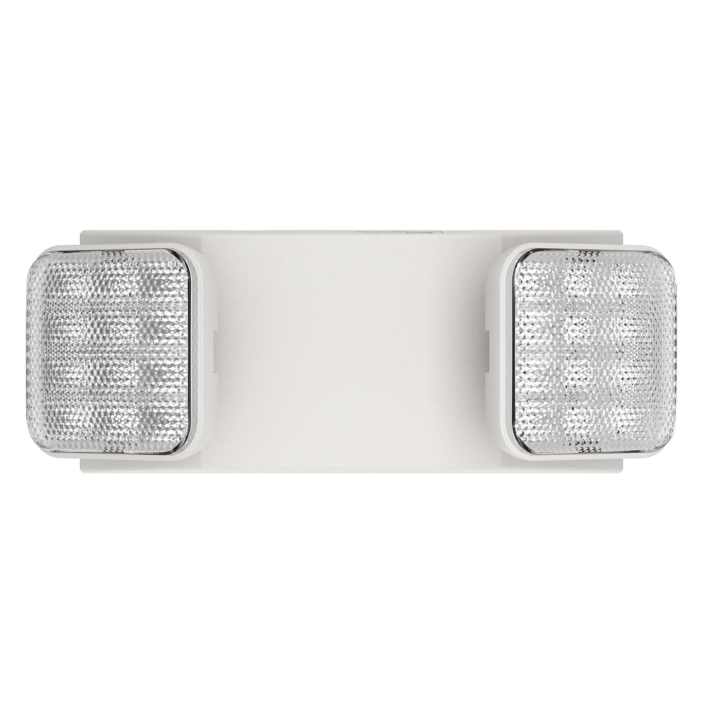 Spectsun Lighting 1 Pack Commercial Emergency Light with Battery Backup, Emergency Lights for Business-Hard Wired, UL 924 Certified,AC 120/277V,Two Head Adjustable LED Emergency Lighting.