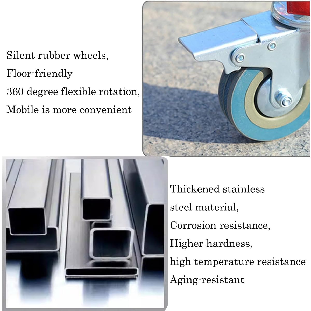 Industrial Expandable Barricade, Retractable Driveway Gate, Stainless Steel Folding Security Gate, Adjustable Traffic Fence for Construction Site, Traffic Control, Cordon, Elevator, Garage, H（1.2 M）