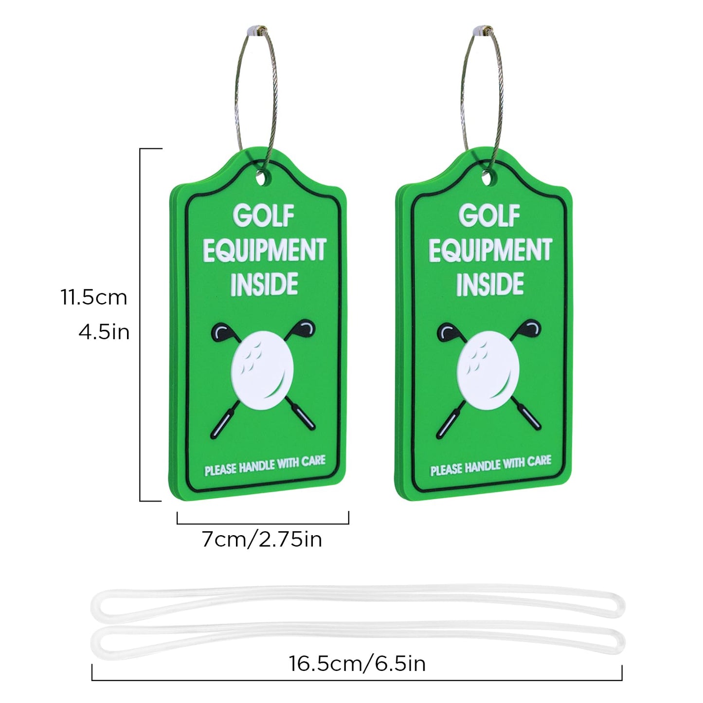 YULEAXIE Golf Luggage Tag, PVC Waterproof Luggage Tag Holders for Golf Bag Suitcase Ship, Durable Label Holder for Golf Equipment Travel Case