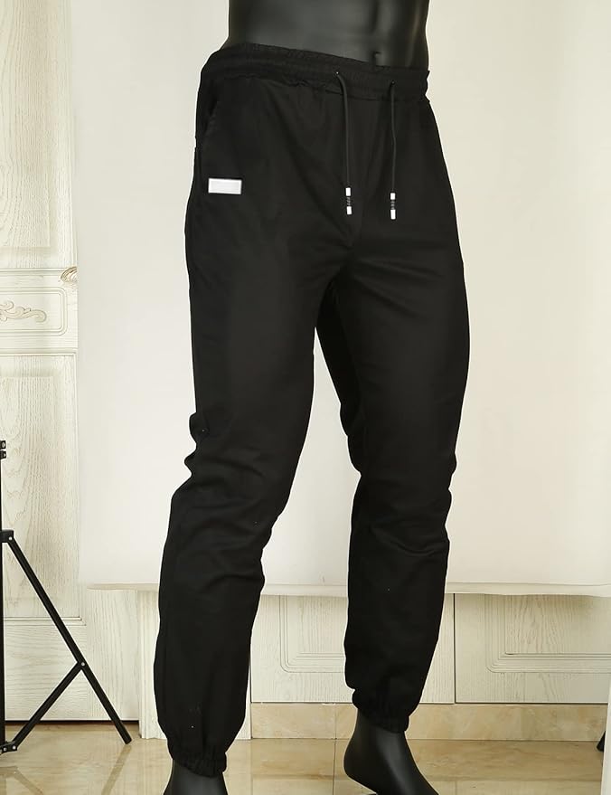 Men Joggers Chino Cargo Pants Hiking Outdoor Recreation Pants Twill Fitness Track Jogging Pants Casual Cotton Pants