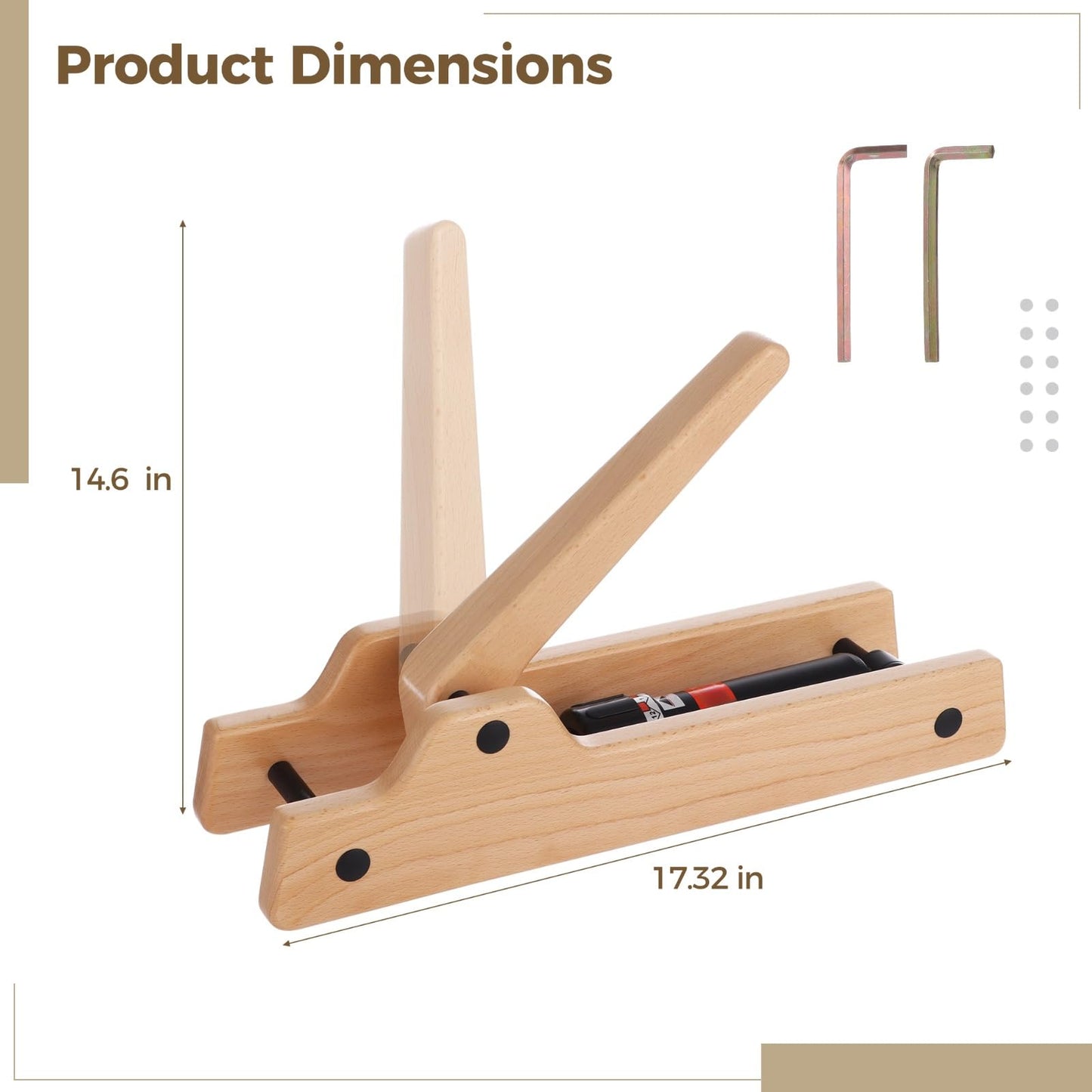 Arm Wrestling Training Equipment, Wooden 12-Level Adjustable Resistance Hydraulic Simulation, Forearm Strengthener, Grip Strength Trainer for Home Gym, Office
