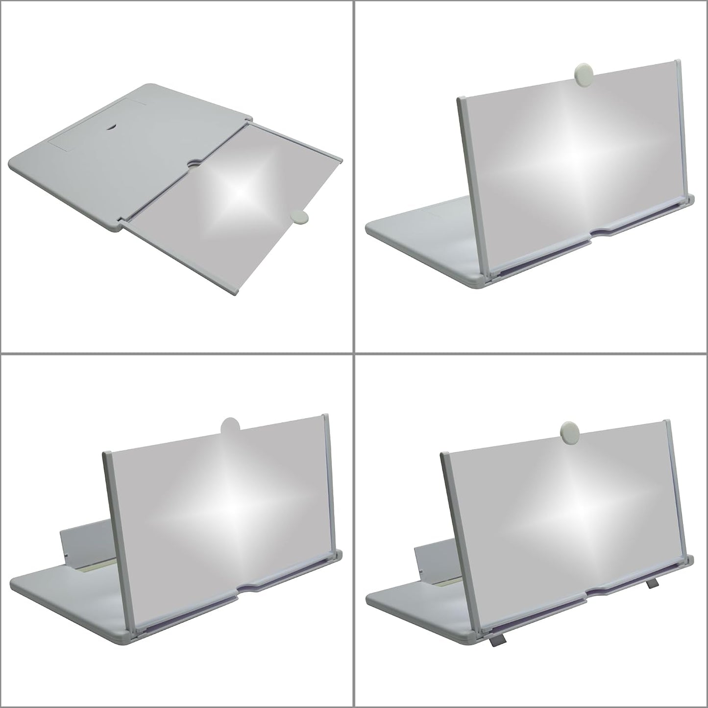 Ailenyun 14" 3D 14 inches) Mobile Phone Screen Magnifier, HD Projector for Movies & Videos, Foldable Stand with Screen