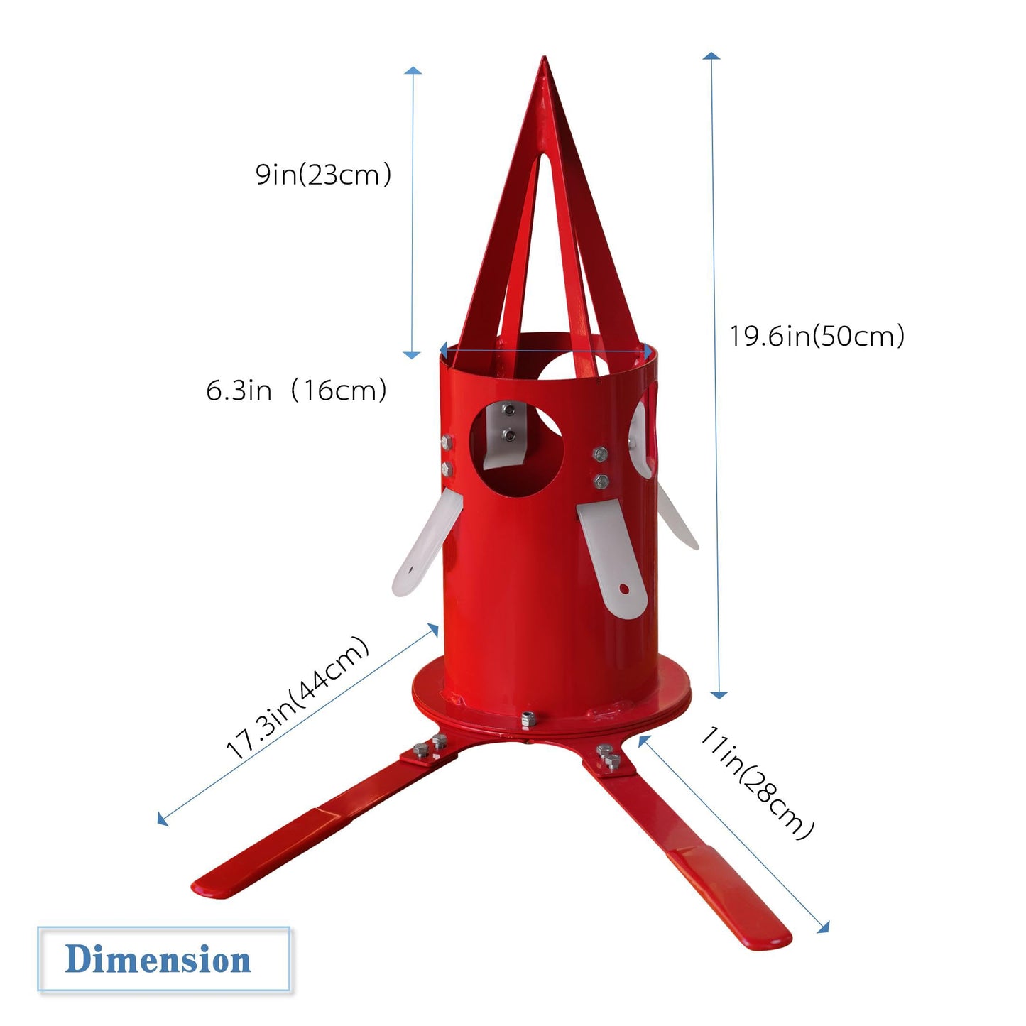 NULTRUMA Big Bag Dispenser Bulk bBag Unloader Dischargers for Farms Construction Industry(Red)