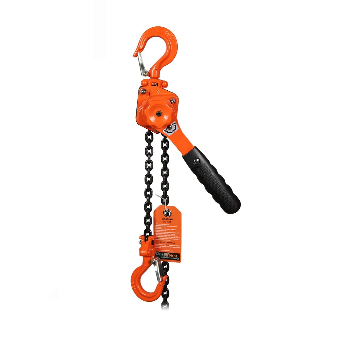 Prowinch 1/2 Ton Mini Lever Block Chain Hoist Ratchet 1000 lbs Load Capacity Chain Puller 5 ft. G80 Chain