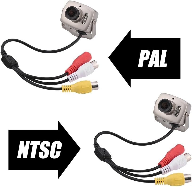 Zunate 6 CMOS Mini CCTV Camera, Night Vision Digital Home Security Video Camera, LED Wired CCTV PAL/NTSC Surveillance