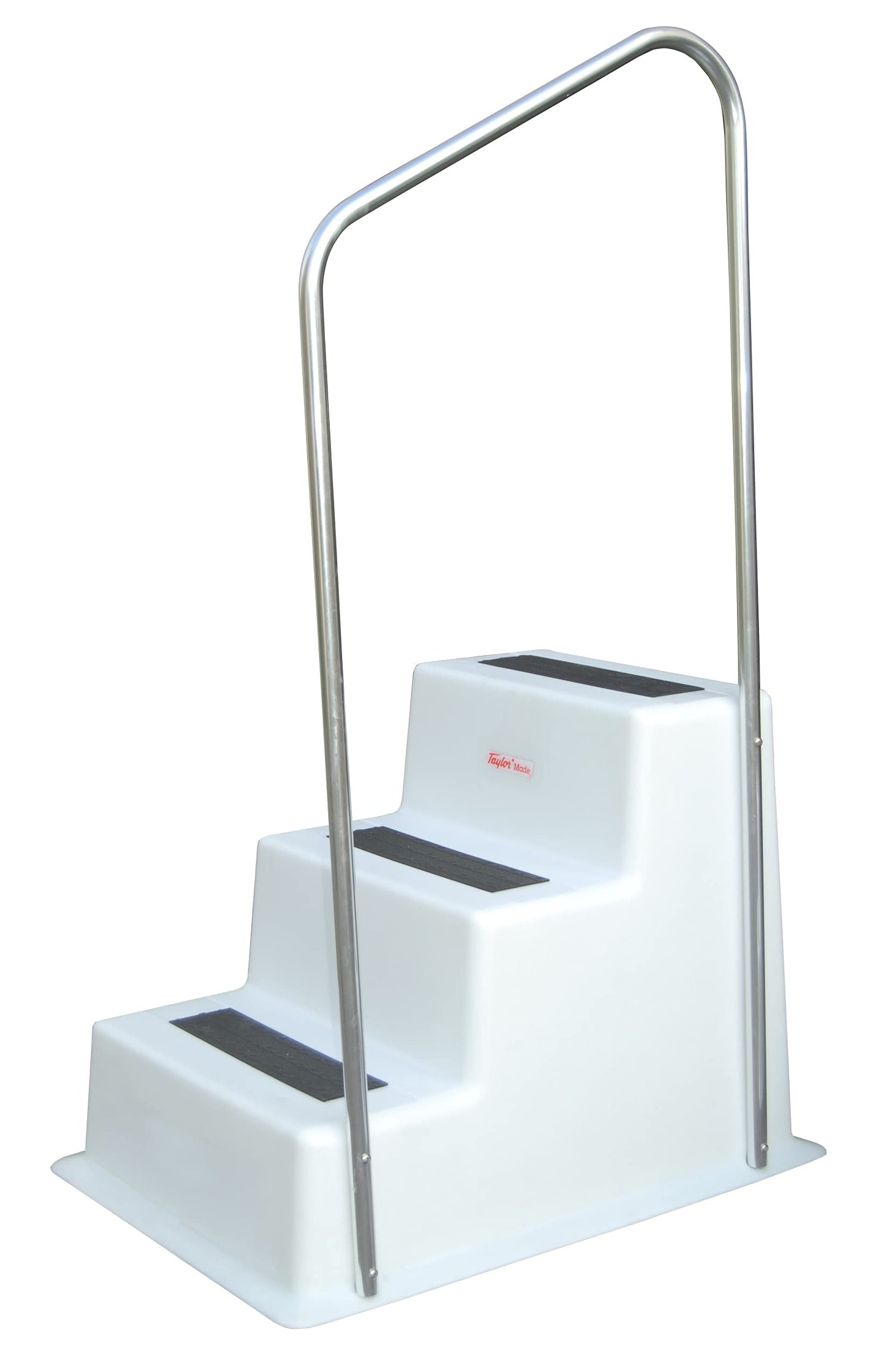 Taylor Made Stepsafe Triple Dock Step Handrail Attachment, 26" W x 58" H, Includes Rail Only, Aluminum Construction, Added Safety, Fits 3-Step Models - 47301