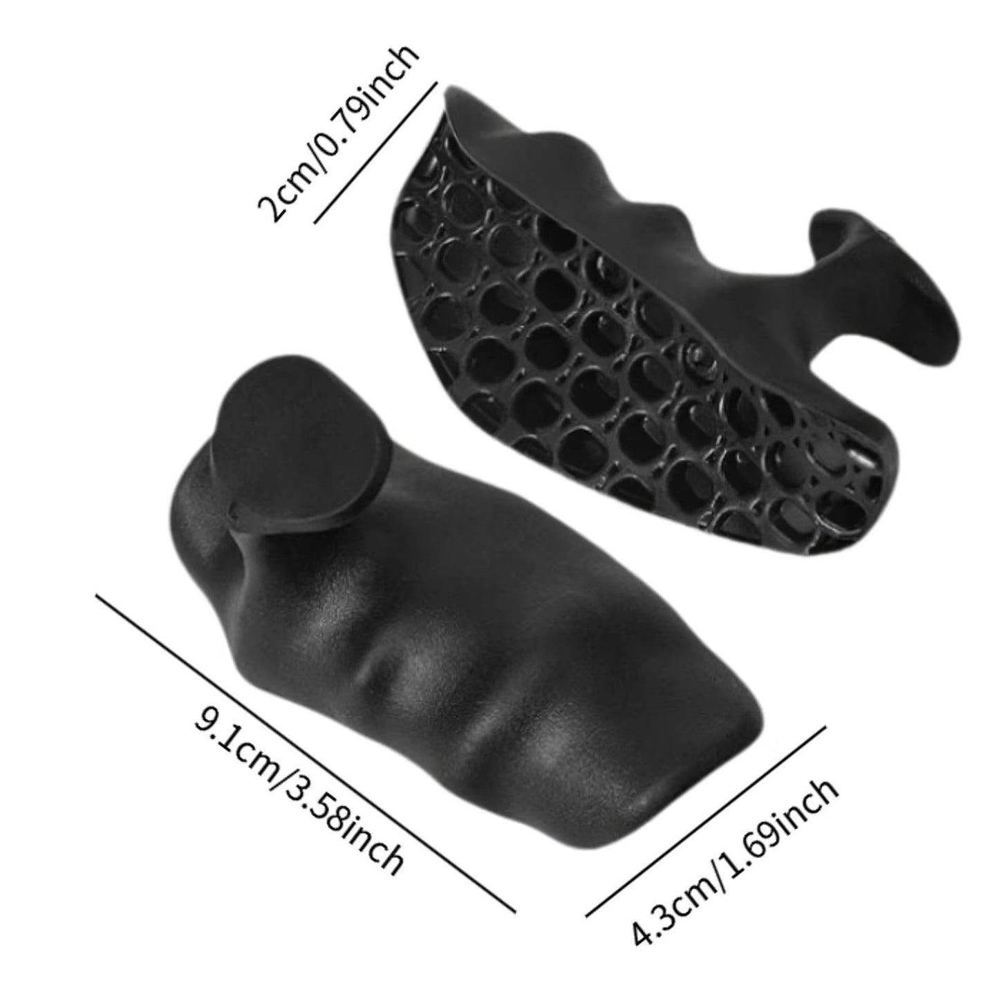 Anti-Slip Workout Grips - Silicone Dumbbell Bar Handle Grips | Weight Lifting Grips | Ergonomic Rubber Hand Protector Gloves | Ergonomic Palm Protection Glove for Gym Enthusiasts
