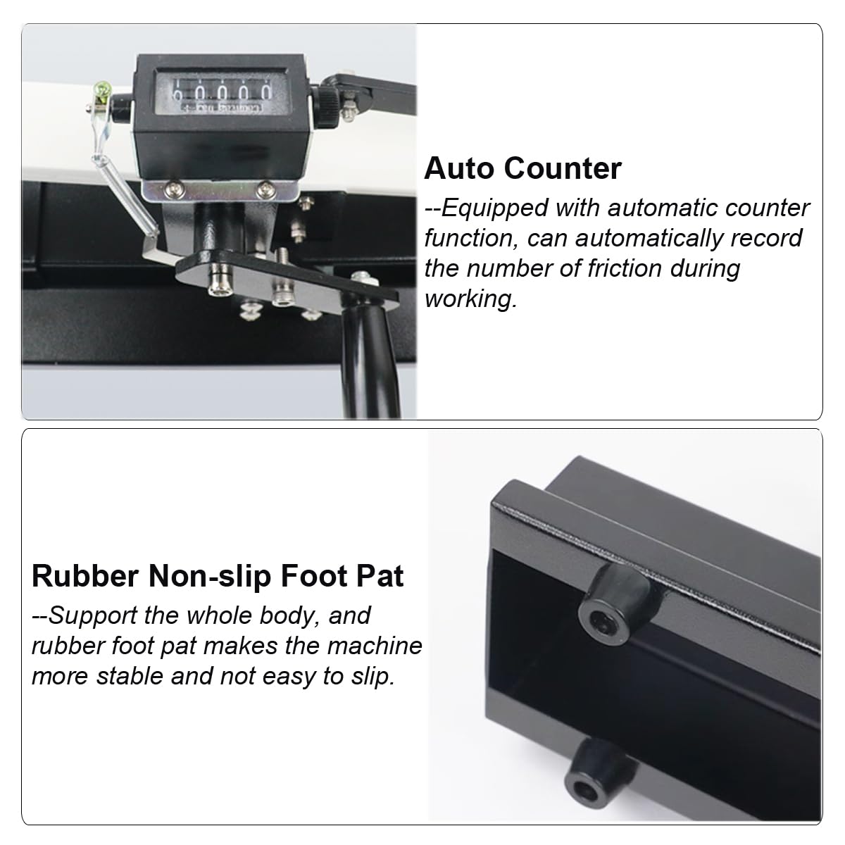 INTBUYING Dry Wet Rubbing Fastness Tester AATCC Manual Crockmeter Rub and Color Transfer Testing Color Fastness Tester with 0.62 Inch Friction Head Diameter