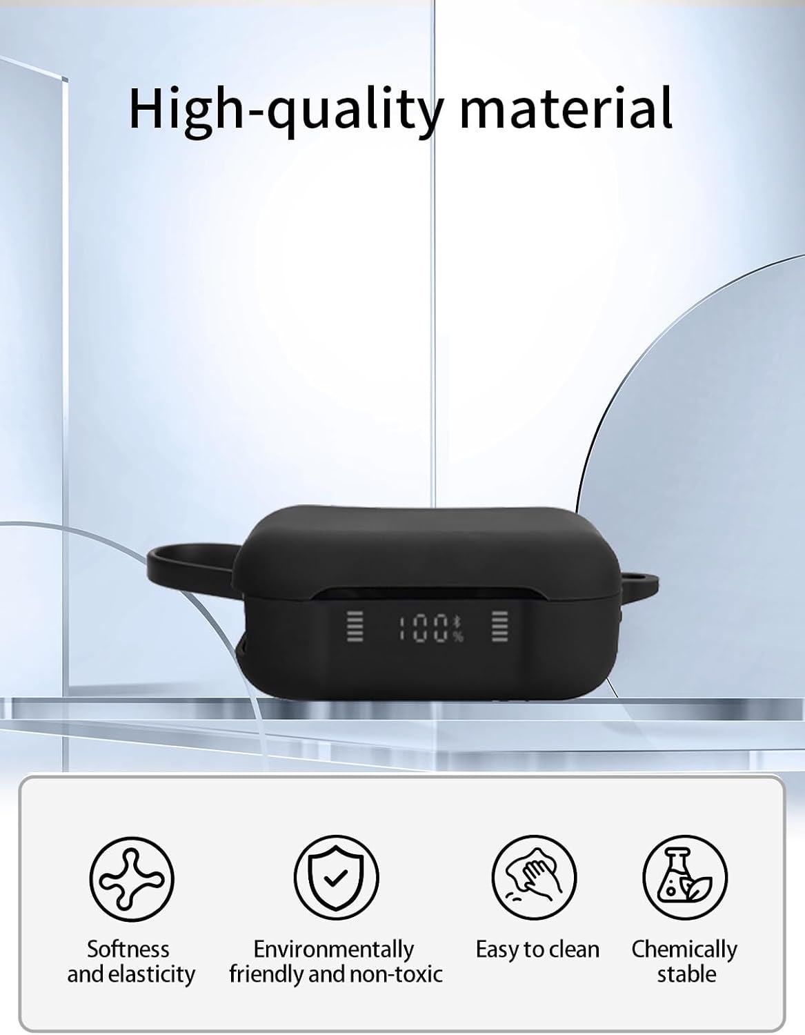 UYRUREL P41i Case for soundcore Active Noise Cancelling Earbuds,Premium Silicone Shockproof Protection Skin Touch