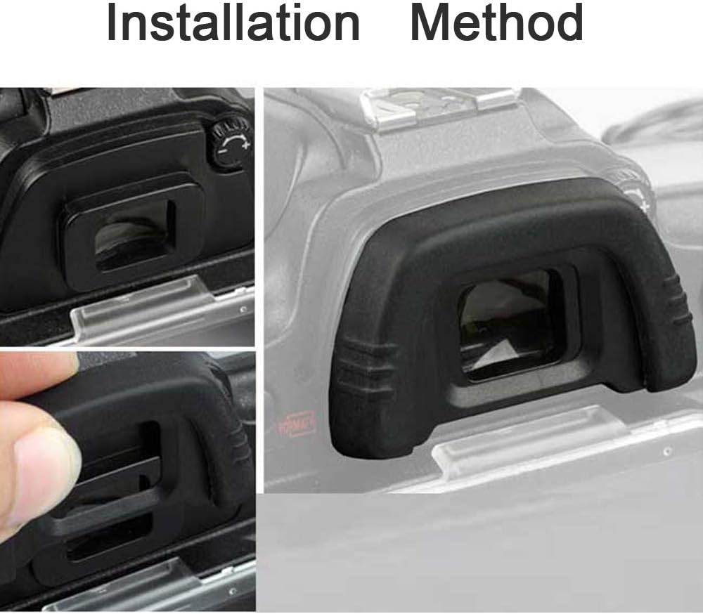FANZR DK-21 D750 D610 D600 D200 D7000 D90 D80 D70 D70S (2 Pack) Eyecup Eyepiece Viewfinder Compatible for Nikon Camera