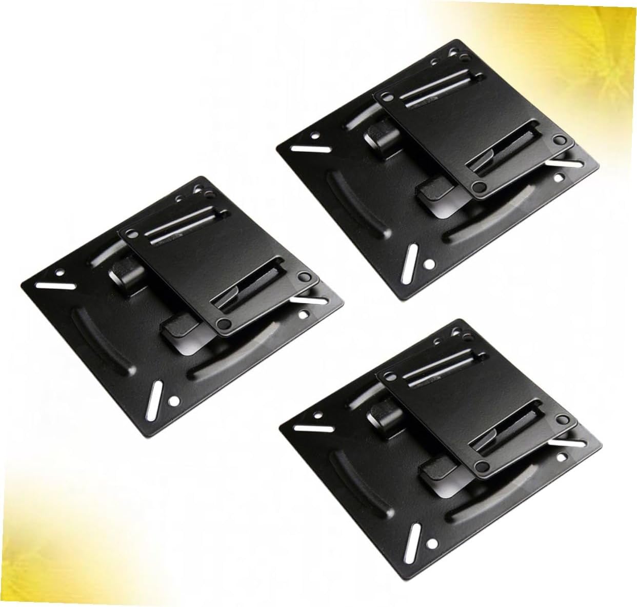 STAHAD 14-24 Inch 3 Pack LCD Tv Wall Mount Bracket Metal Fixed Tv Stand Holder for Home Office Pieces Compatible