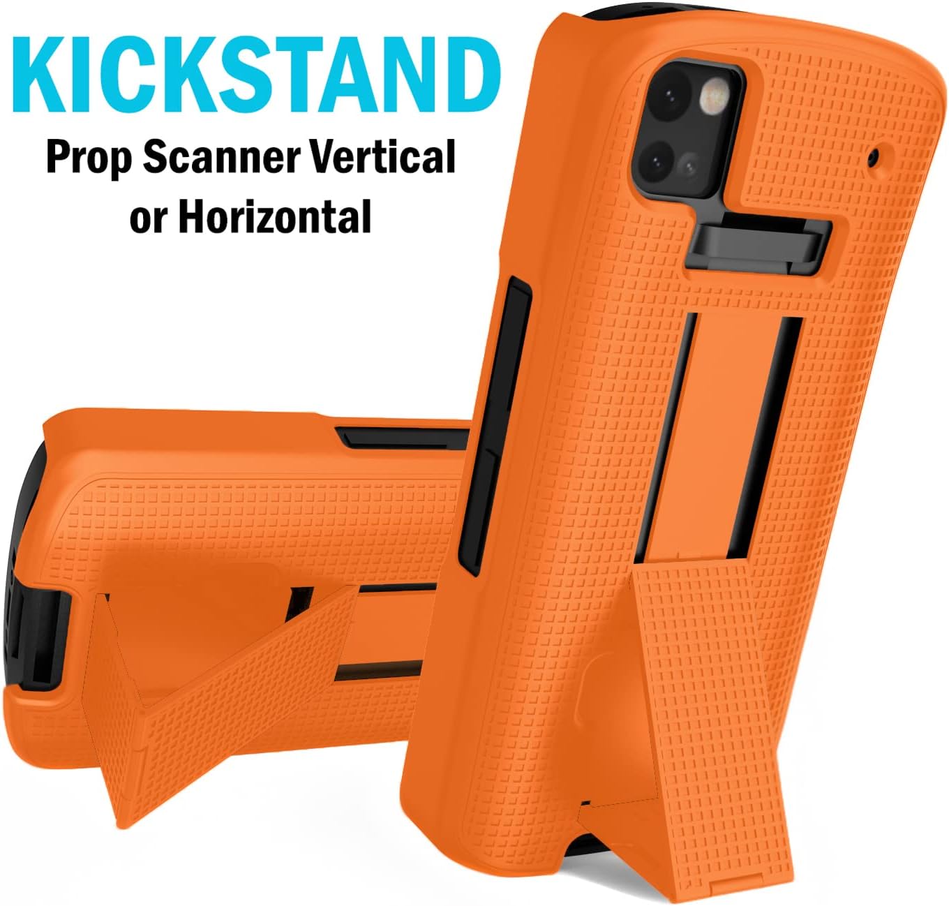 Nakedcellphone TC53 TC58 Case + Hand Strap Combo for Zebra Mobile Computer Scanner, Textured Slim Hard Shell Protector
