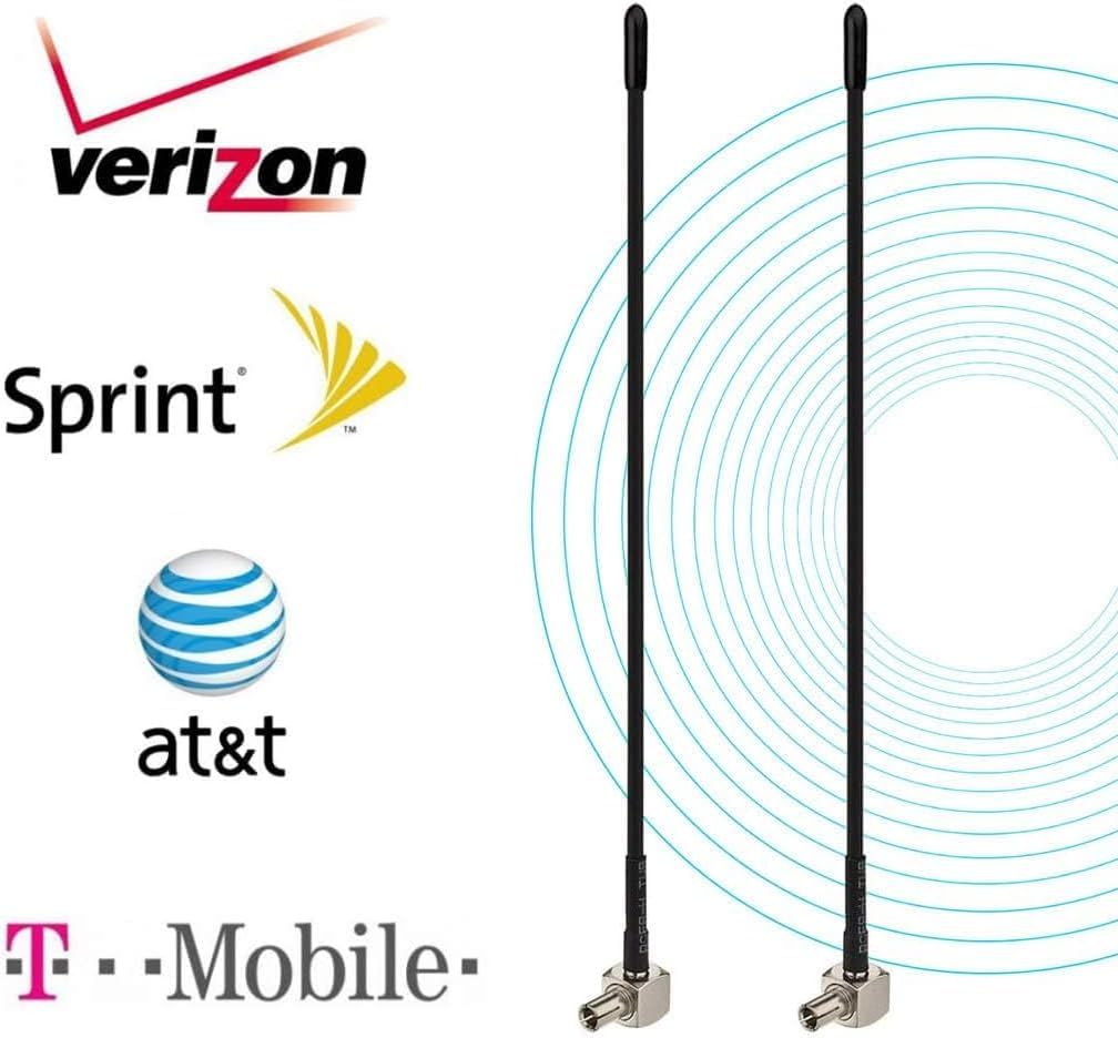 Woostars 4G TS9 4G 2pack LTE Antenna Mini Soft Whip Antenna Compatible with Verizon AT&T T-Mobile Sprint LTE Mobile