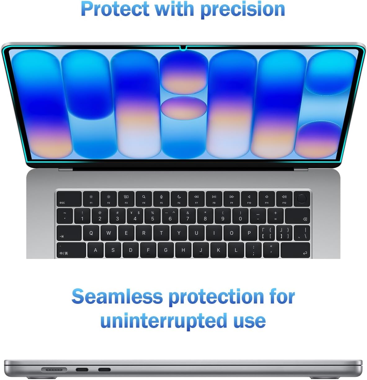 2-Pack 2026 13 inch A18 F FORITO Anti Blue Light Matte Screen Protector Compatible with MacBook Neo with Pro Chip - Eye