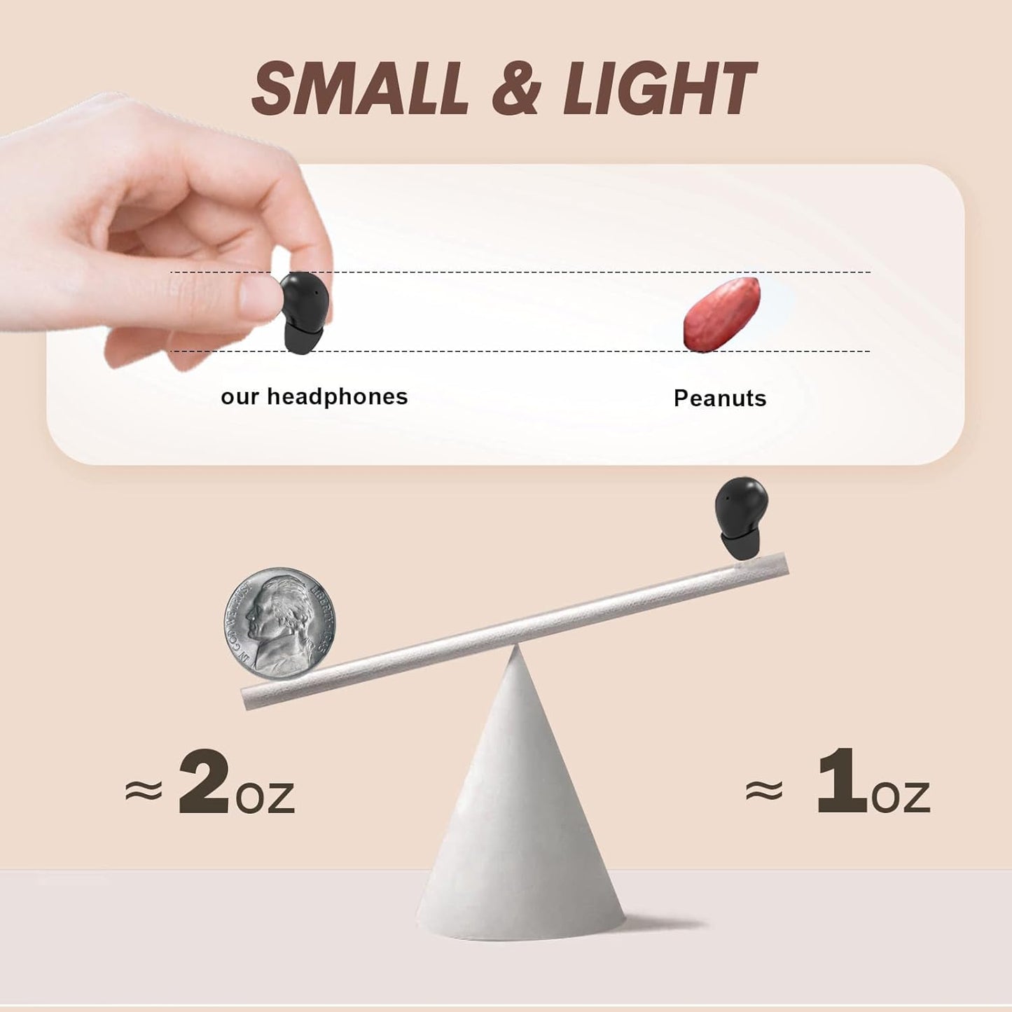 Yihou Invisible Small Mini Sleep Earbuds Headphones Wireless Bluetooth Comfortable Tiny Sleeping Smallest Low Profile