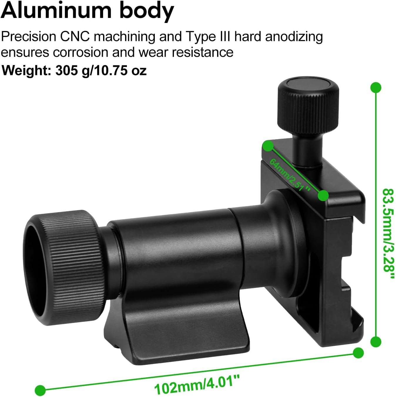 FANAUE Monopod Gimbal Head with Arca-Swiss Dovetail Quick Release Plate | Rapid Side-Saddle Tilt Adjustment