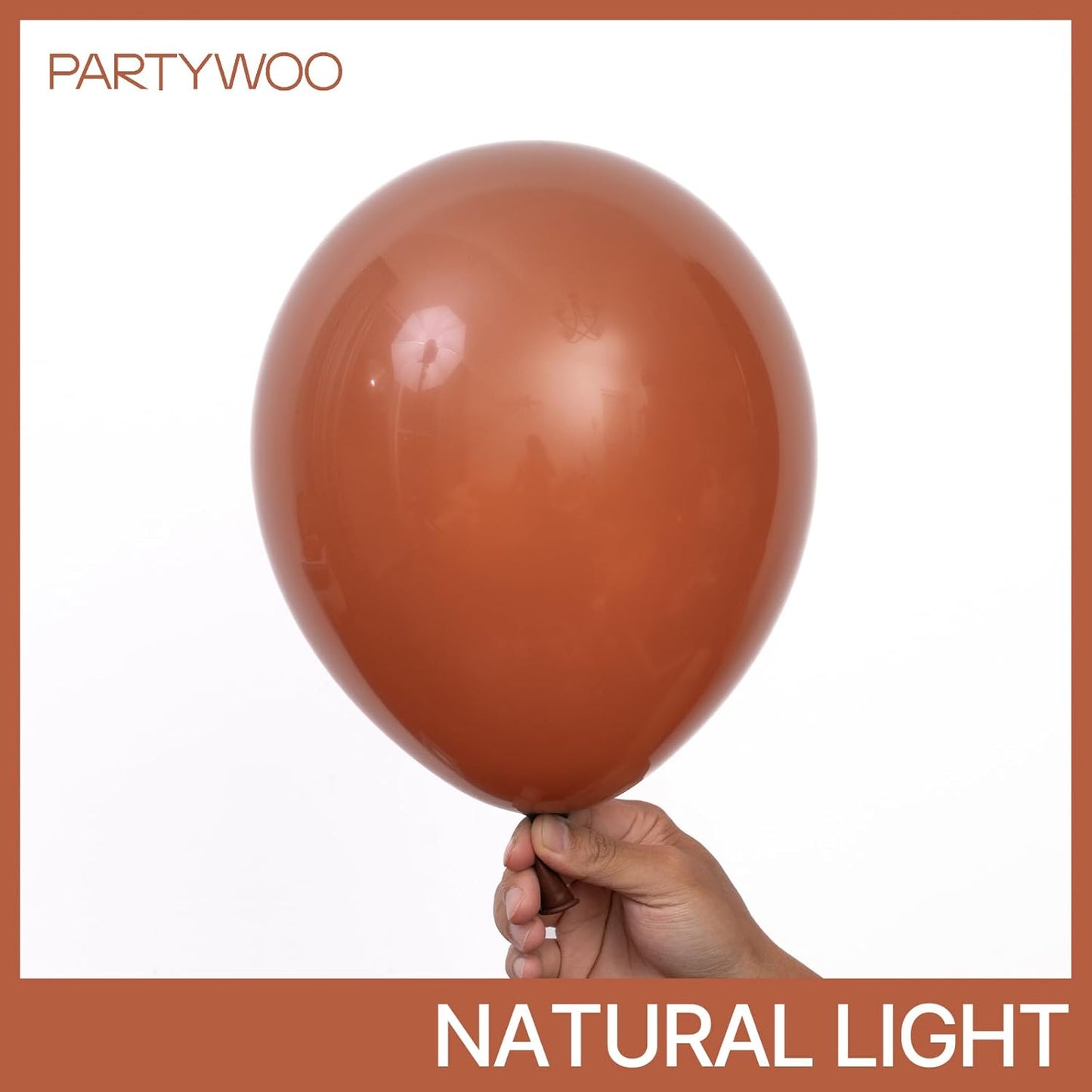 PartyWoo Dark Brown Balloon Arch Kit - 127pcs in Various Sizes for Birthday & Baby Shower Decor