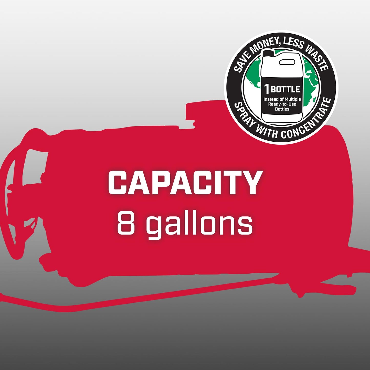 Chapin 97084 Tank Sprayer, 8‑Gallon, Multipurpose, ATV, UTV, Chemical‑Resistant Poly Tank, 12V Hookup, 1 GPM Diaphragm Pump, Adjustable Nozzle & 15‑Ft Hose for Fertilizer, Weed & Pest