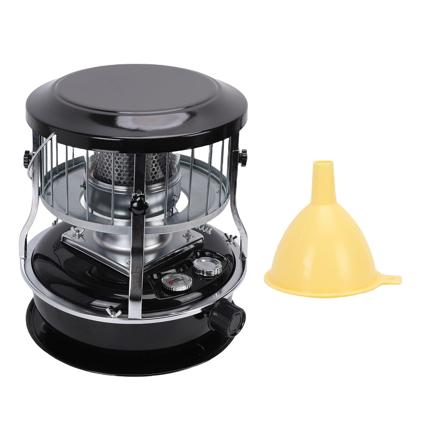 Portable Kerosene Heater, 9000 BTU Radiant Space Heater Adjustable Height Non Electric Indoor Heater with 4.6L Fuel Tank, for Garage Camping