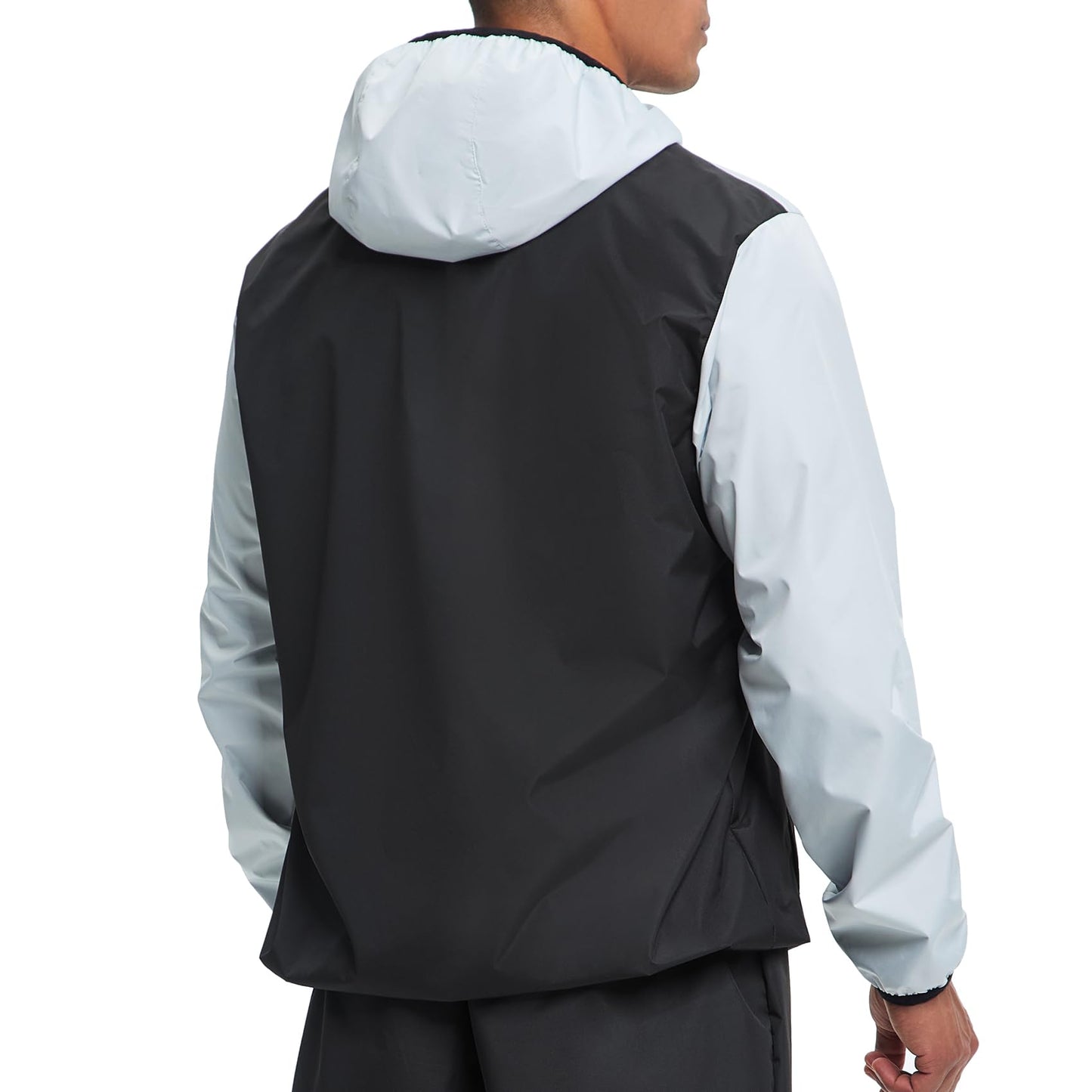 HOTSUIT Sauna Suit for Men Sweat Suits Gym Workout Exercise Sauna Jacket Zip, White, XL