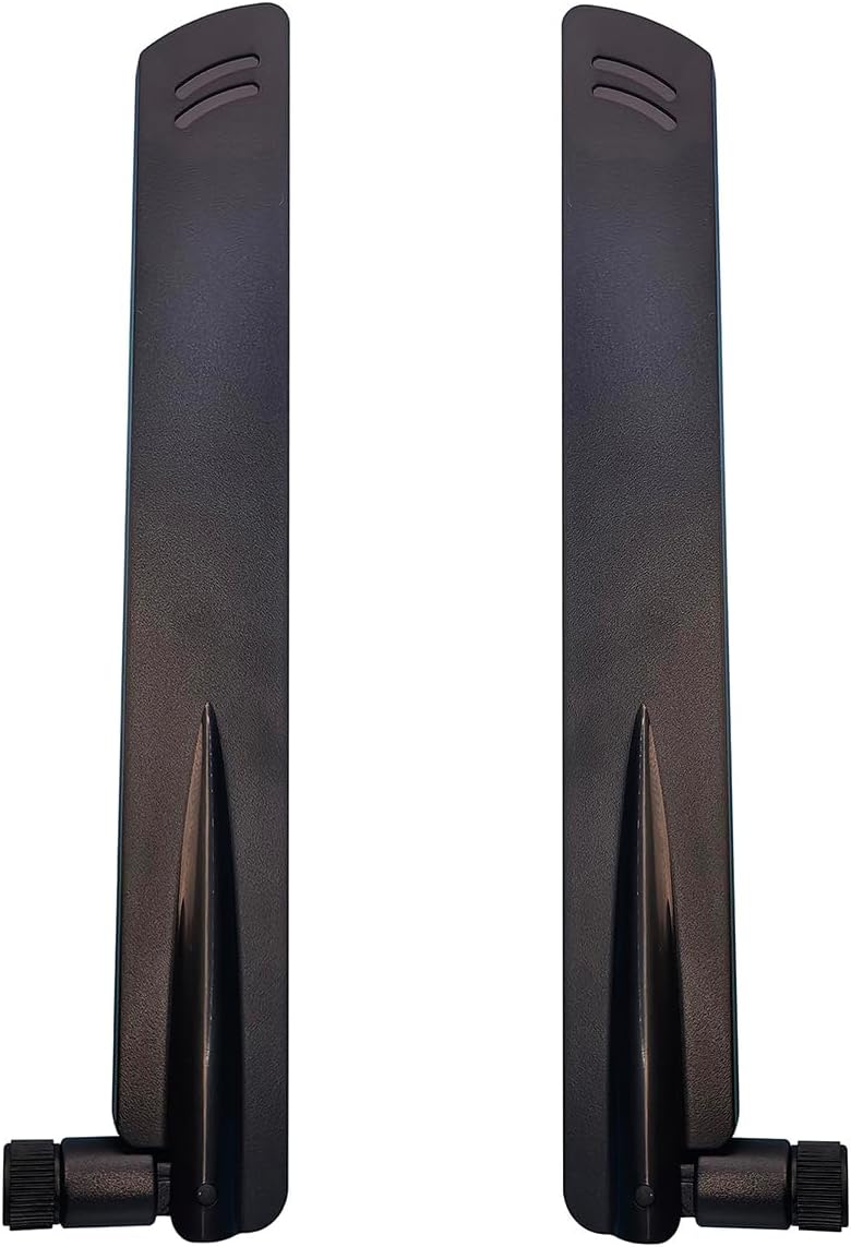 Dixingtek 5G 4G 600-5000Mhz 2-Pack 5G LTE RP SMA mimo Antenna, Compatible with CPE Router Cellular Gateway Industrial