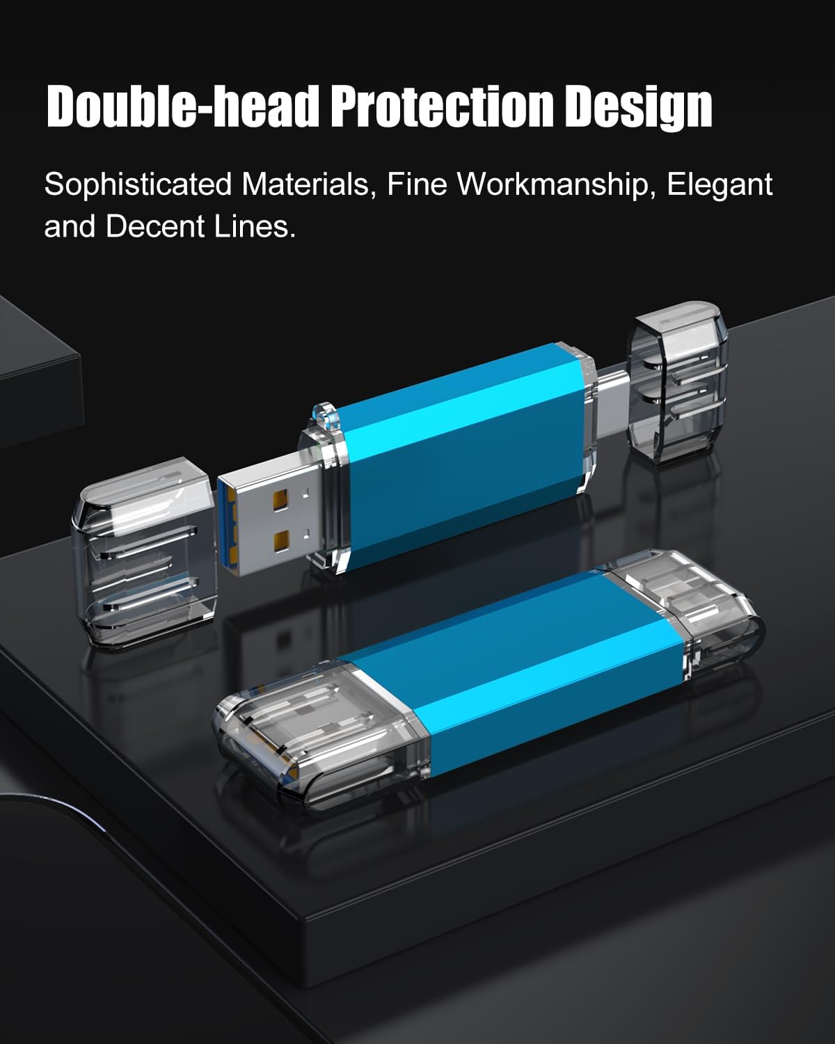 KOOTION 256GB 2 1 3.0/Type USB C Flash Drive in OTG USB C Thumb Drive Dual Drive USB C Memory Stick for Smartphone