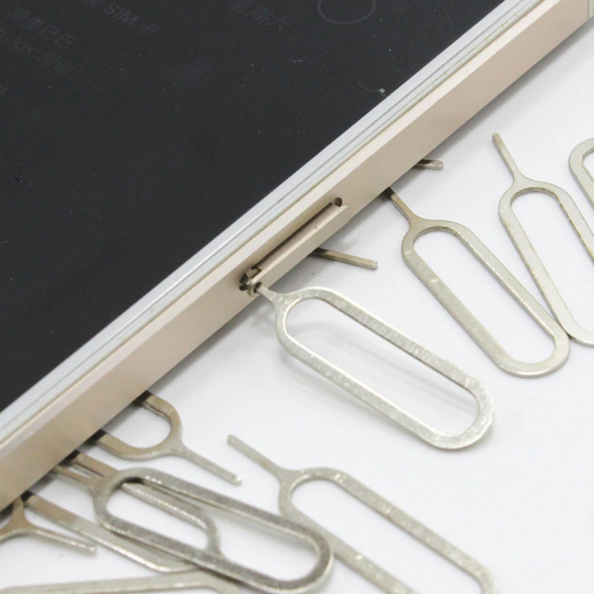 Adorainbow 400pcs Universal Sim Card Ejector Pins for Smartphones, Mobile Phone Sim Tray Removal Tools Compatible