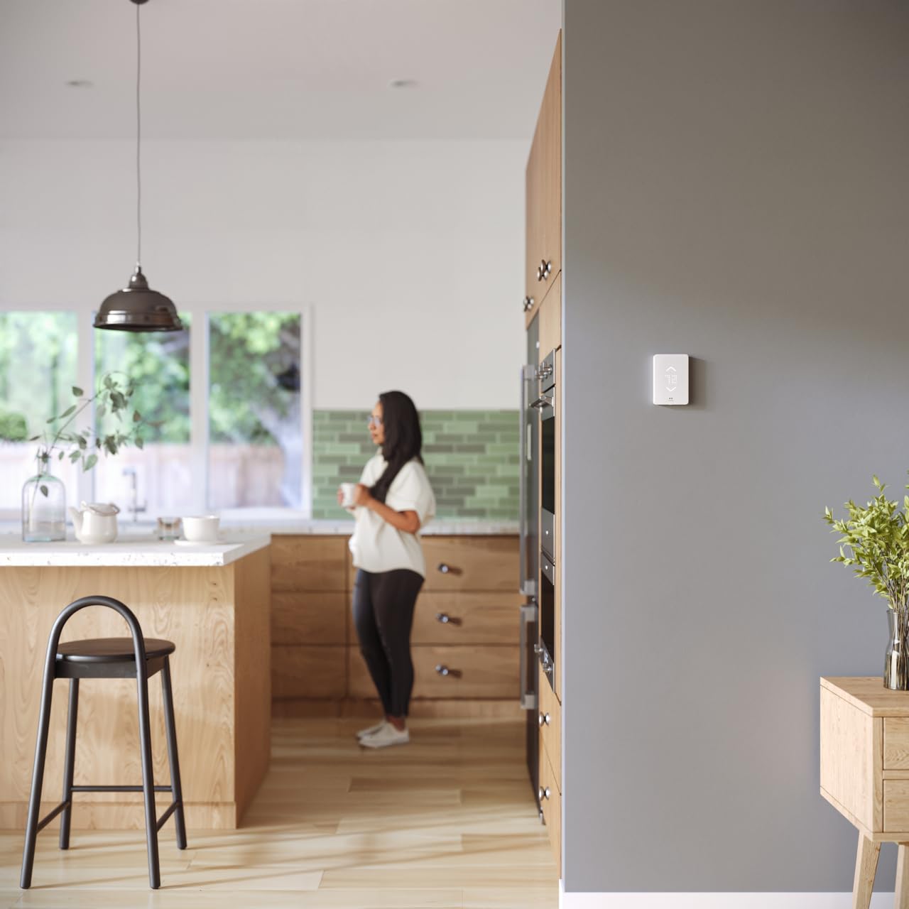 Mysa Smart Thermostat for Electric Baseboard Heaters 240V | Remote Control with 100% Free APP | Easy Install | HomeKit, Alexa, Google Home | Wi-Fi Programmable | Temp. & Humidity Alerts