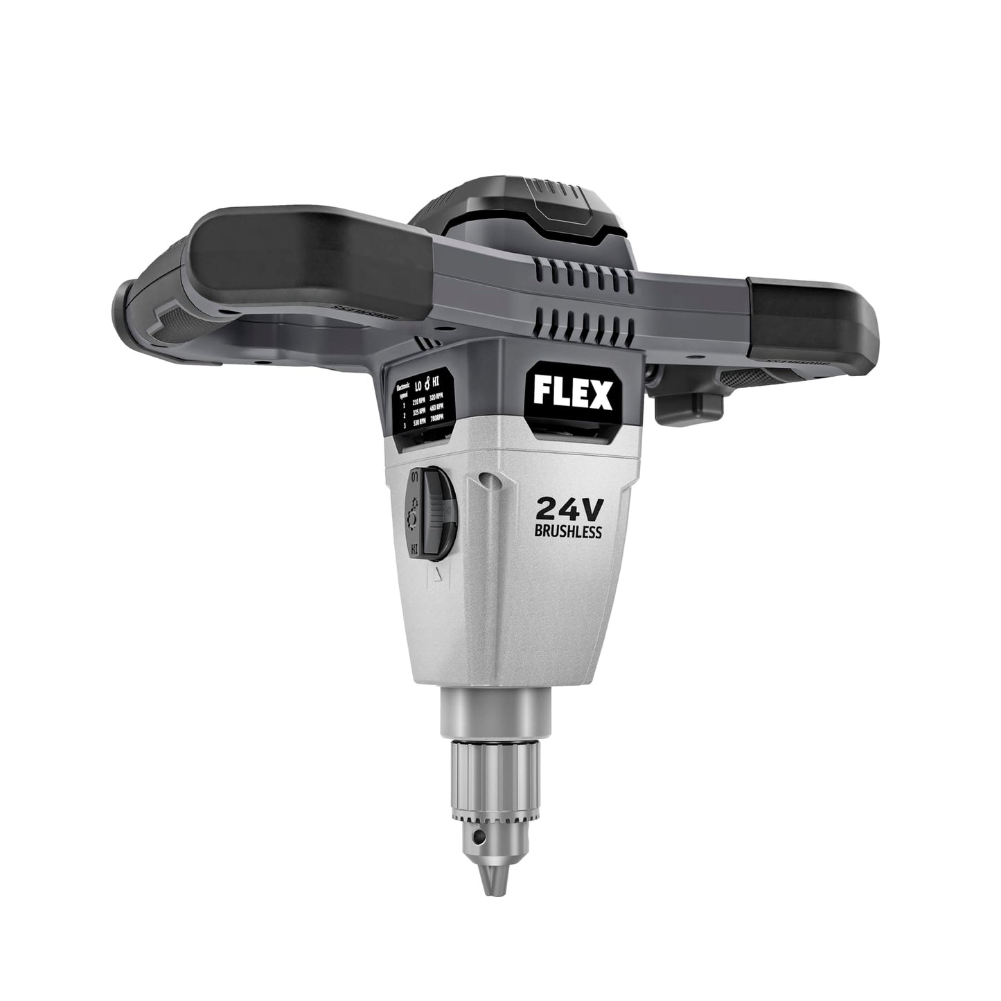 FLEX 24V Brushless Cordless Mud Mixer Tool Only, Battery and Charger Not Included - FX6151-Z, Grey/Black