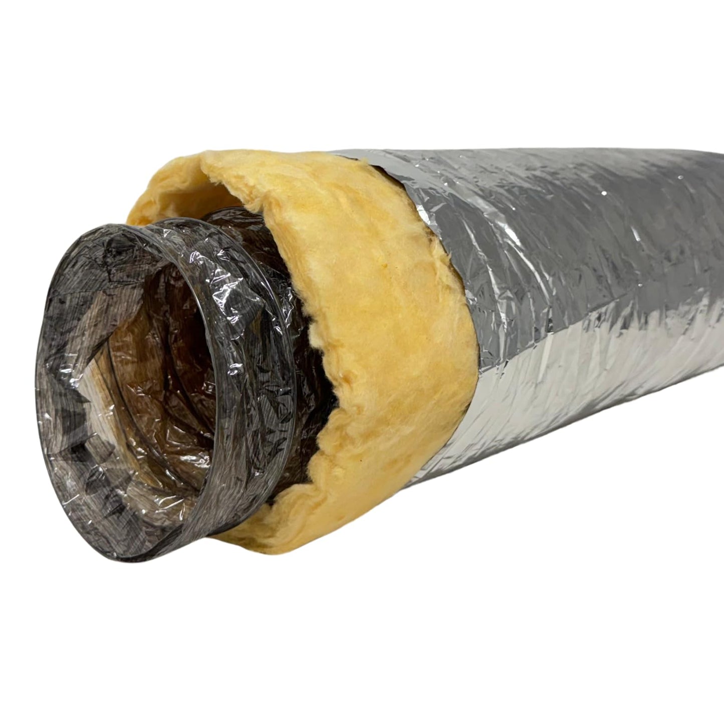 F&L Insulated Flexible HVAC Air Duct 8 10 12 14 Inch – Heavy Duty Flex Ducting for AC Heating Cooling Ventilation Systems, Residential & Commercial Use (14 in 25 FT)