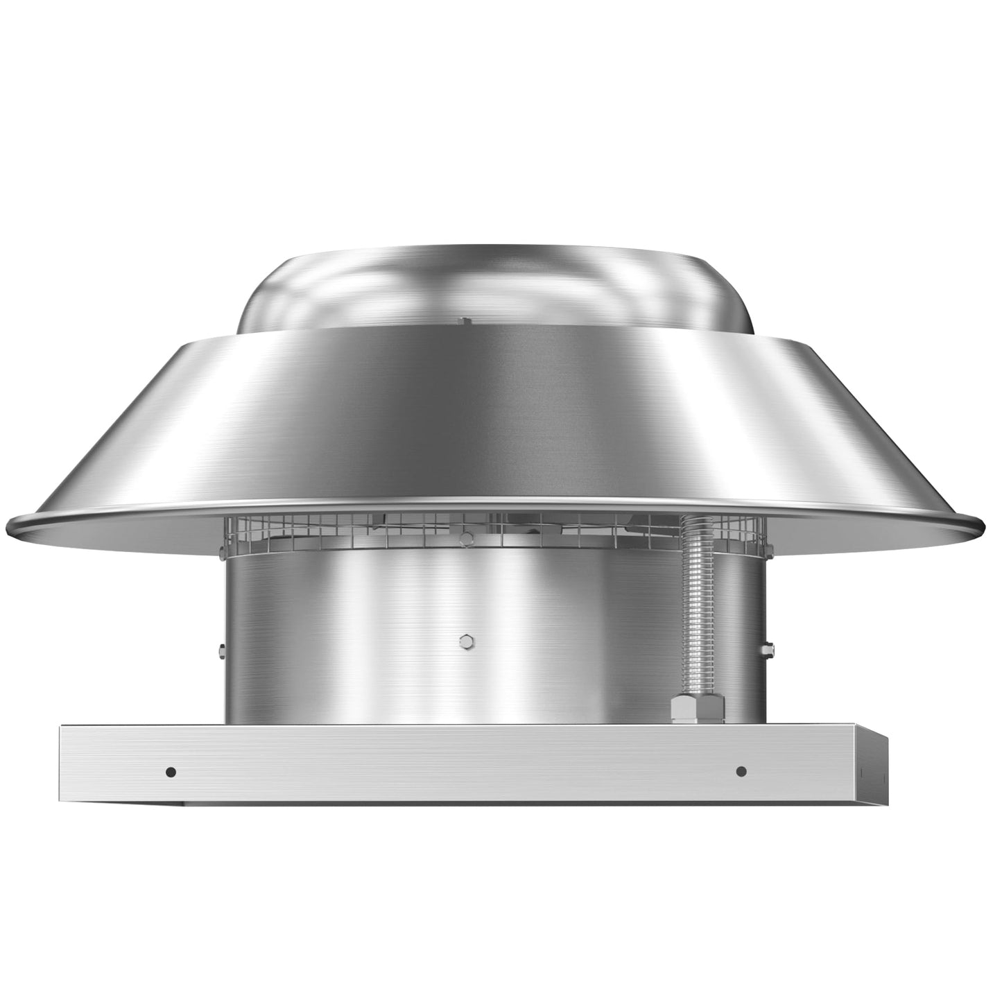 FICBXRA Roof Exhaust Fan Direct Drive Axial Downblast Exhaust Fan -21" Fan Base, 1/6 HP 115 Volt Single Phase Motor 1160 CFM