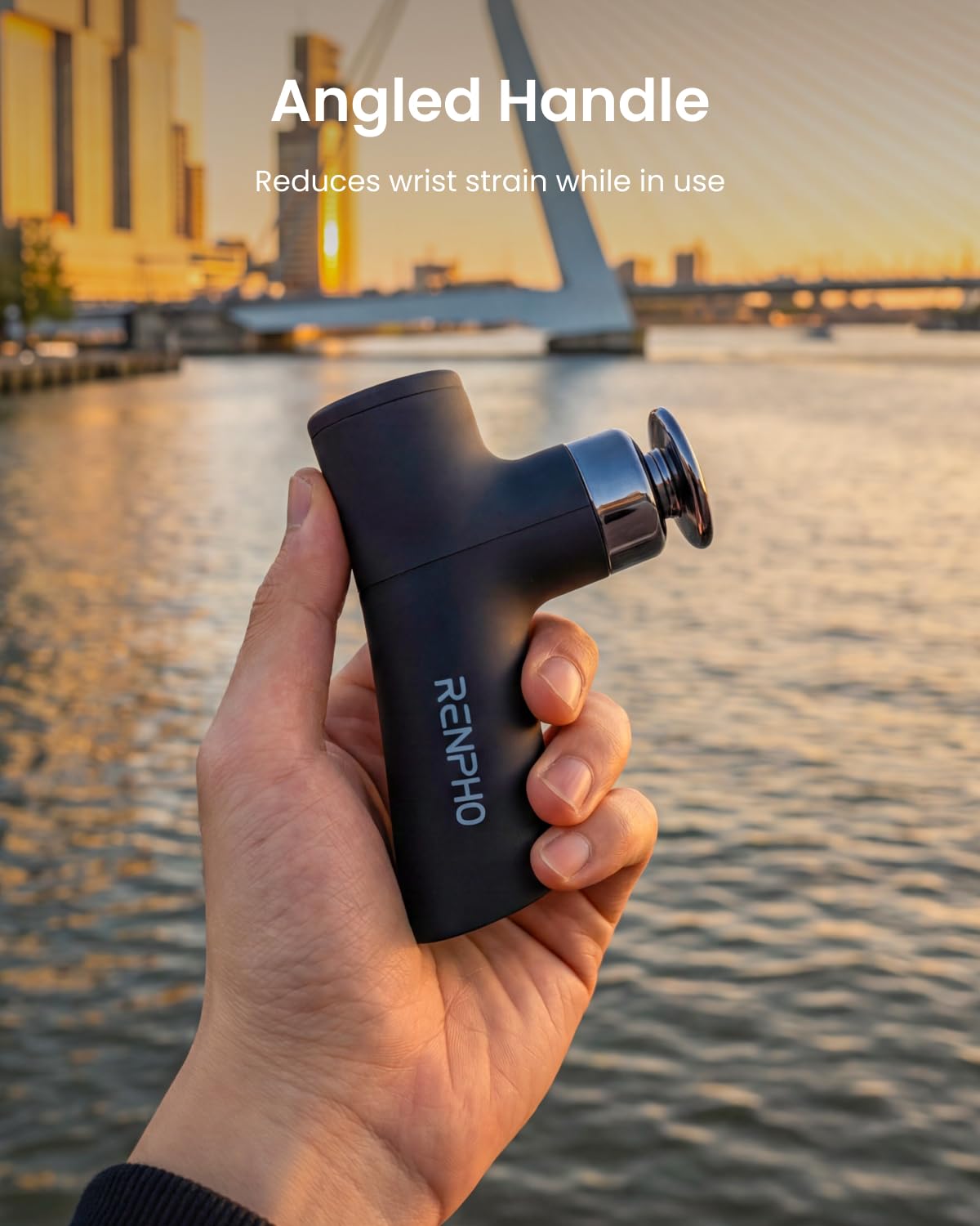 RENPHO Micro One Super Mini Massage Gun for Women, Portable Travel Massager for Muscle Relief, FSA Approved, 4-Speed Percussion Massage Gun for Office, Home & Daily Comfort, HSA