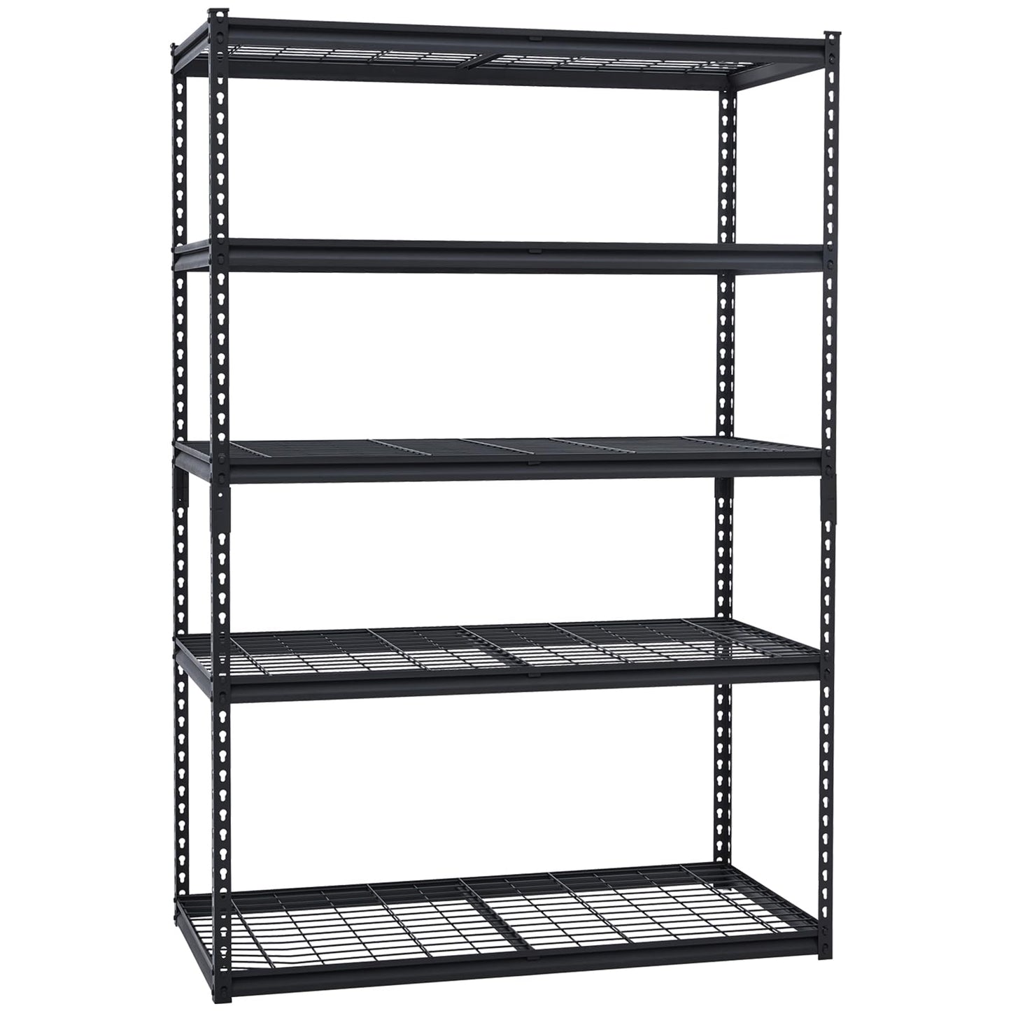 CABIHOME 48"X24"X72" Heavy Duty Garage Shelving Units, 5-Tier Adjustable Storage Shelves, Loads 2500 LBS, Adjustable Garage Storage Shelving, Metal Storage Utility Racks Shelf Unit