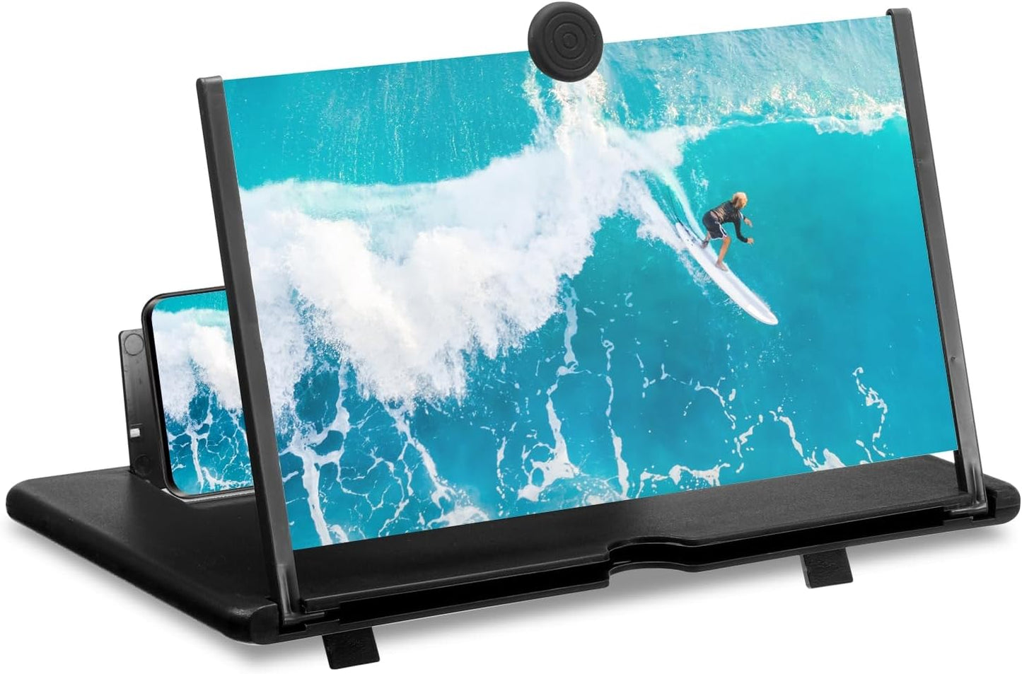 10" 3D 8.7x7x0.5 MECCANIXITY Screen Magnifier for Cell Phone, HD Magnifying Projector Screen Amplifier Stand for All