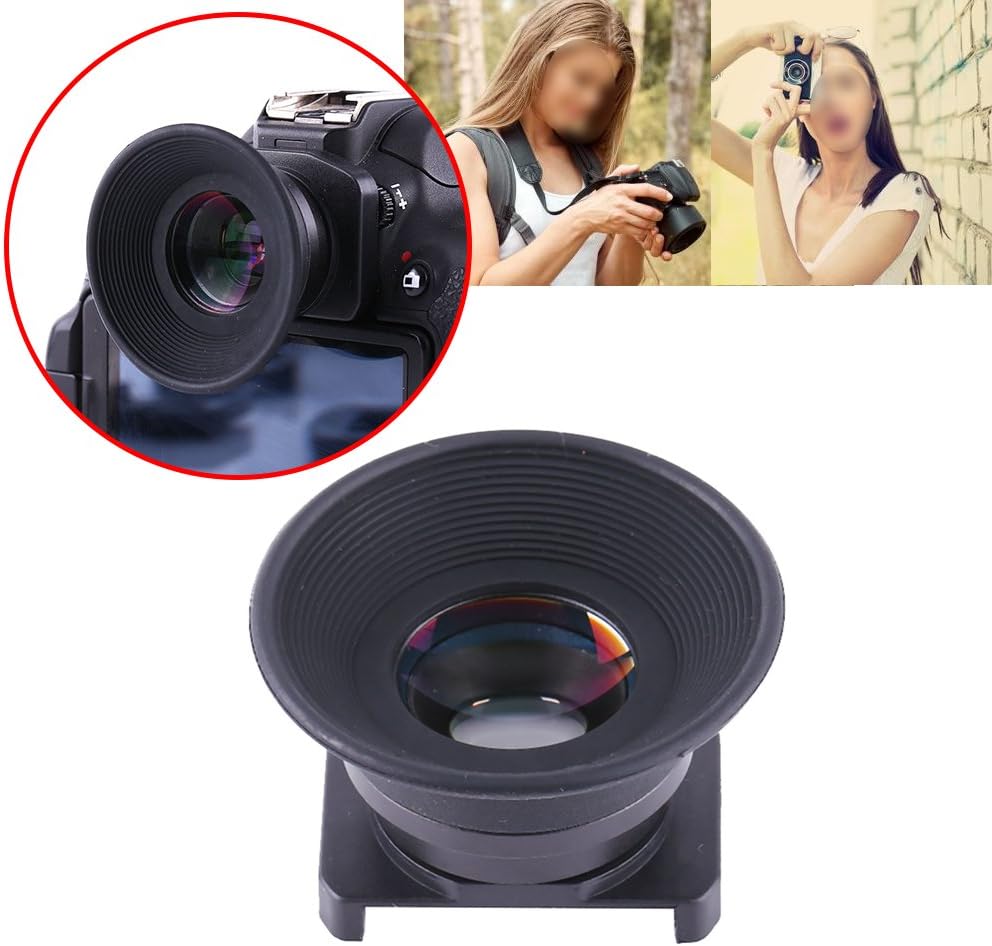 1.51X 15mm Magnifier Eyecup with Viewfinder, and Portable for Cameras. Easy Focus, Height, Good for Glasses Users