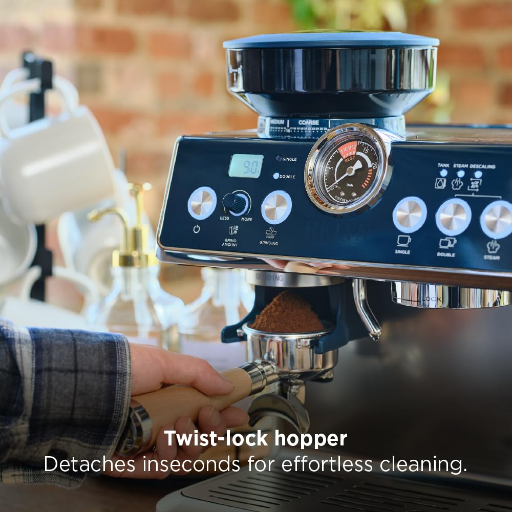 Brooklyn Steel Co. Talos Semi-Automatic Grind & Brew Espresso Machine - Indigo Reverie