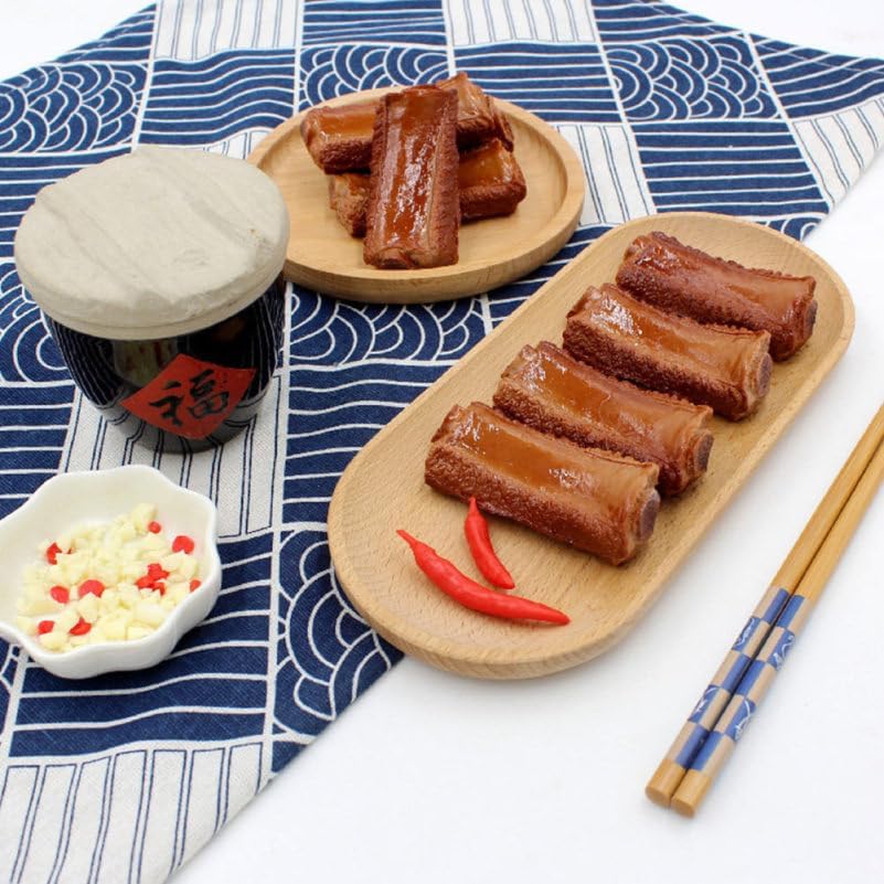 3 Housoutil Simulation Braised Pork Chops Food Model Pieces Realistic Fake Ribs Props for Home Kitchen Decoration