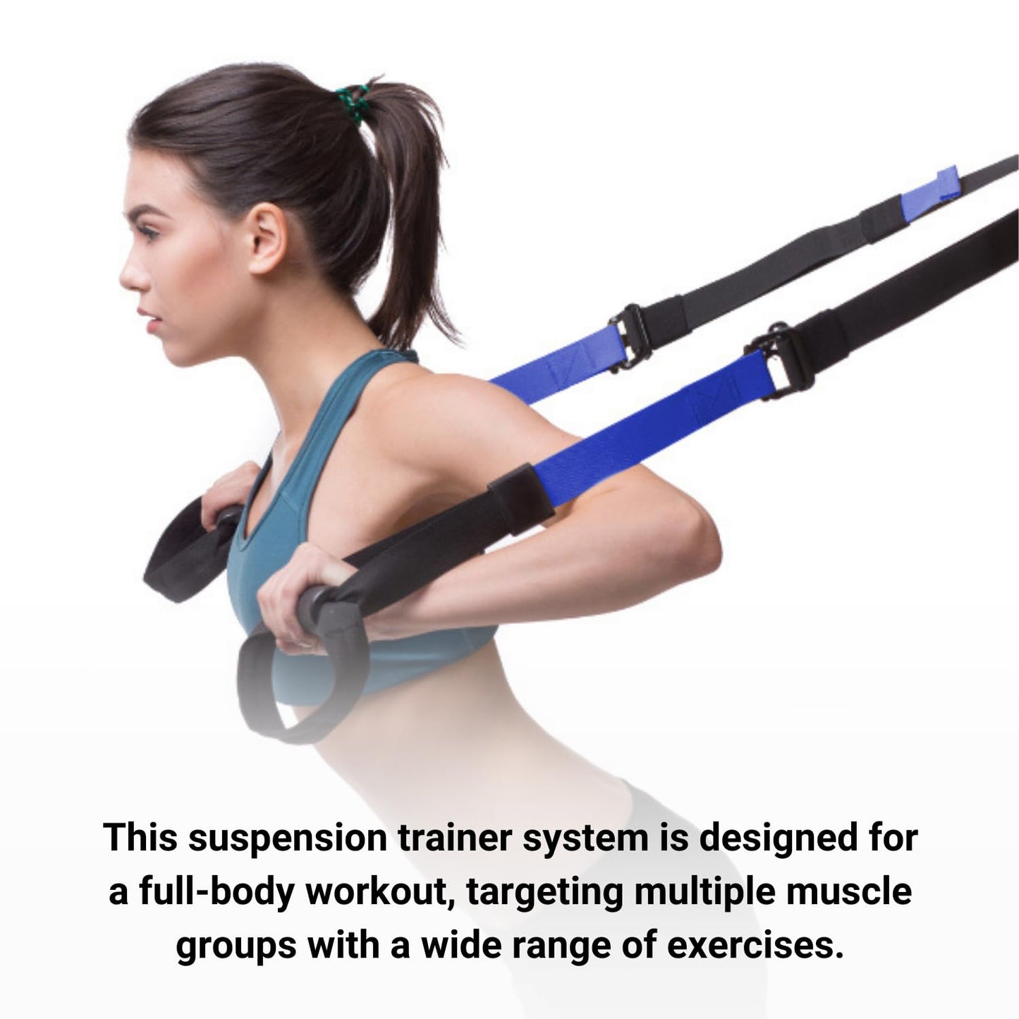 Suspension Trainer System for Full Body Workout, Adjustable Straps