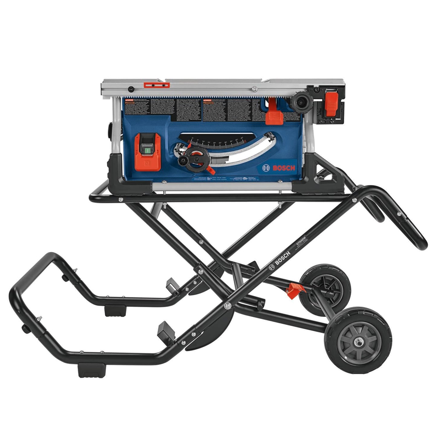 BOSCH GTS15-10 Table Saw 10 Inch Portable Jobsite Saw with Gravity-Rise Wheeled Stand, 15 Amp, 32-1/8 Inch Rip Capacity, 4 HP