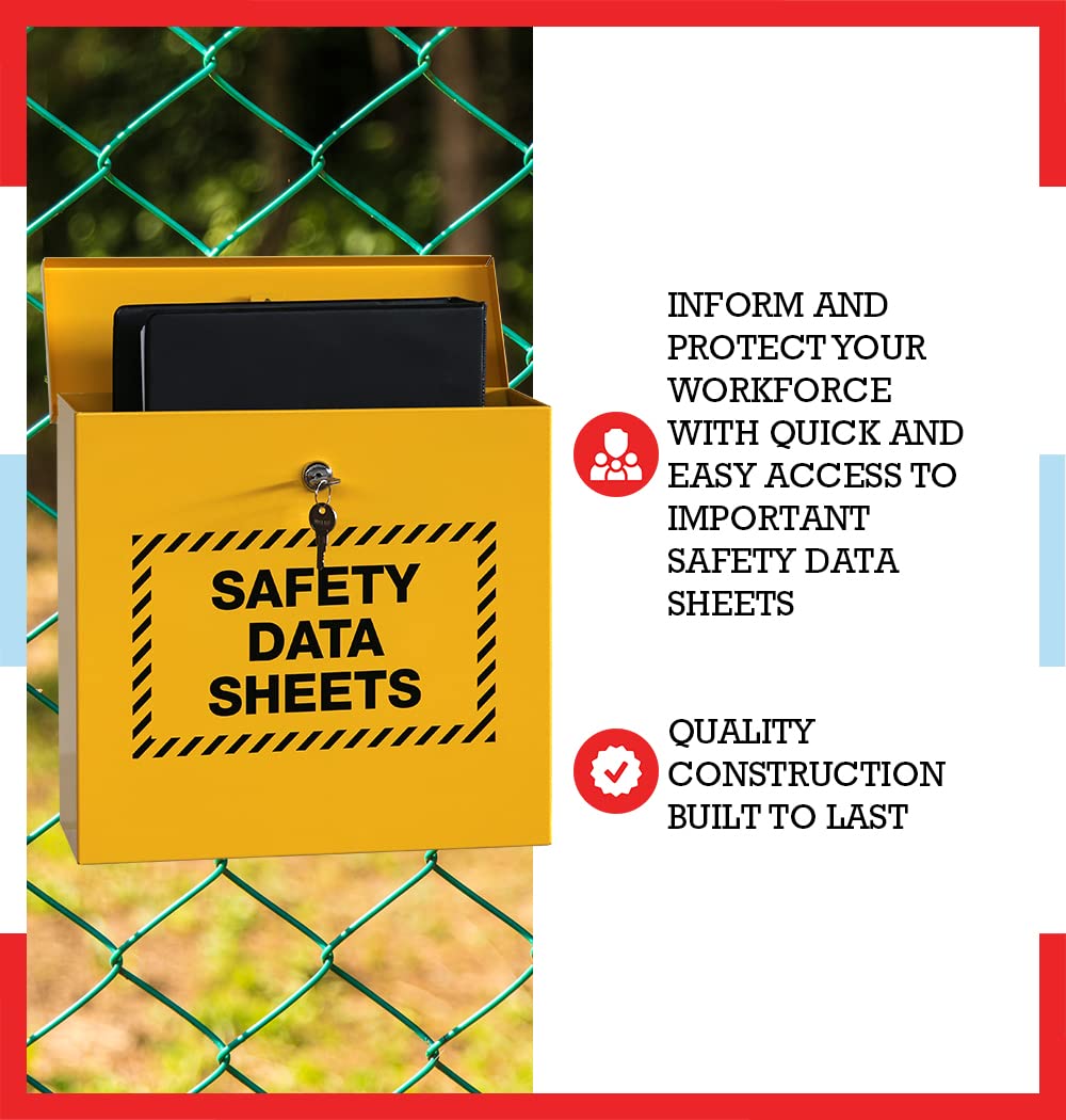 Windy City Cabinet SDS Binder Storage Cabinet, Locking Cabinet for Safety Data Sheets